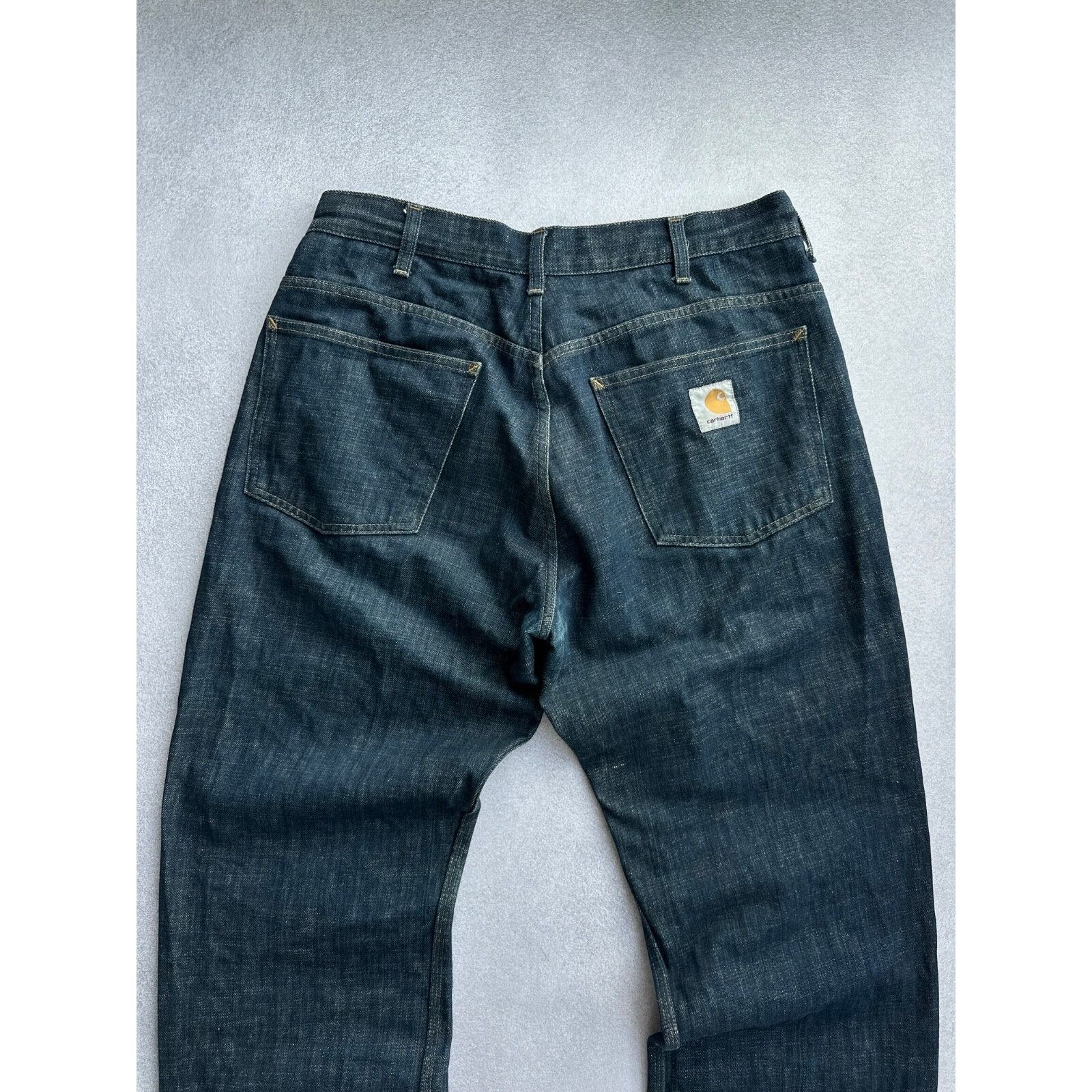 Carhartt VTG Carhartt Dirty Denim Baggy Staff Pant Jeans Size US 34 / EU 50 - 3 Thumbnail