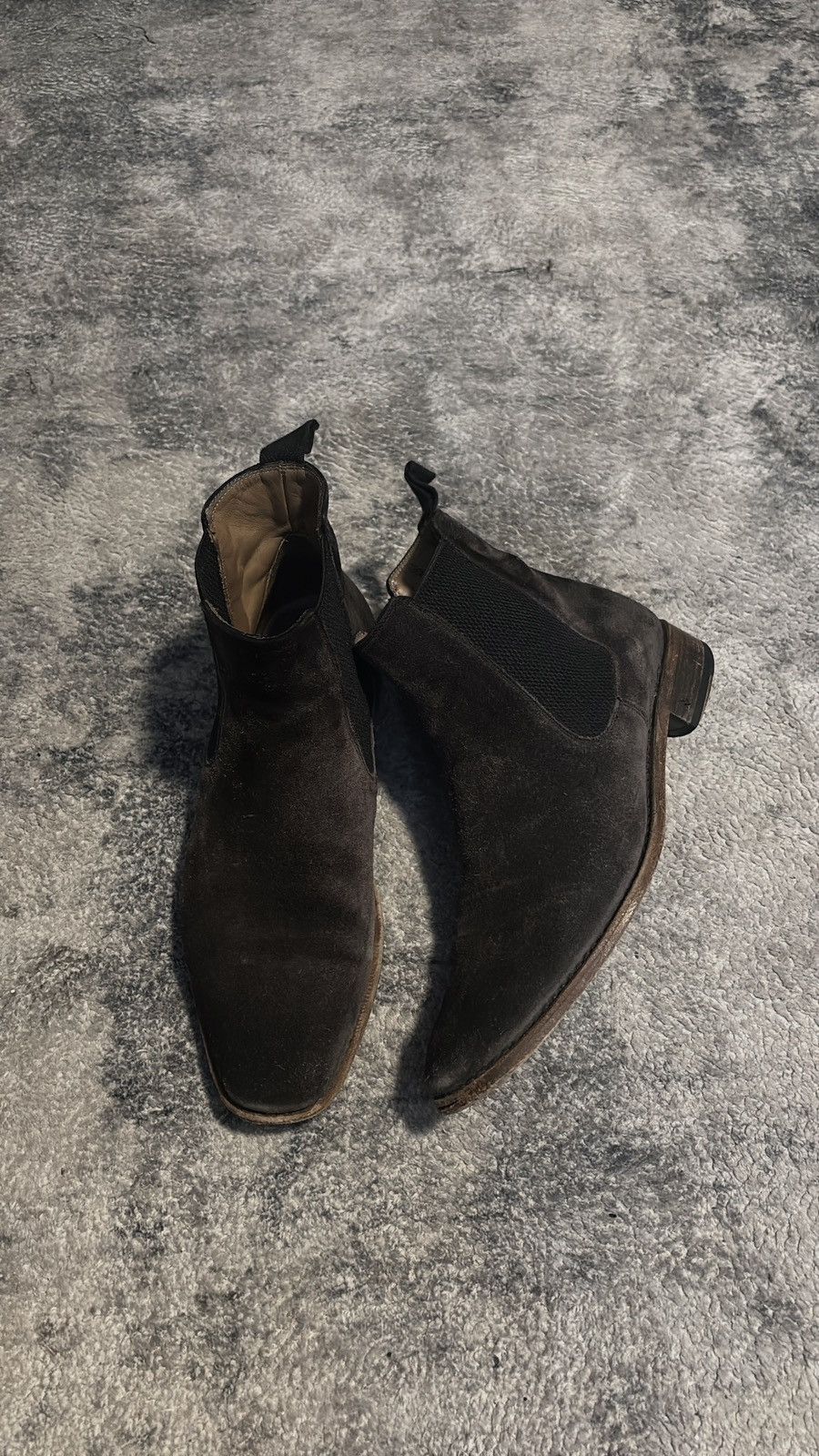 A.S.98 John Varvatos Brown Suede Chelsea Boots Size US 8.5 / EU 41-42 - 1 Thumbnail