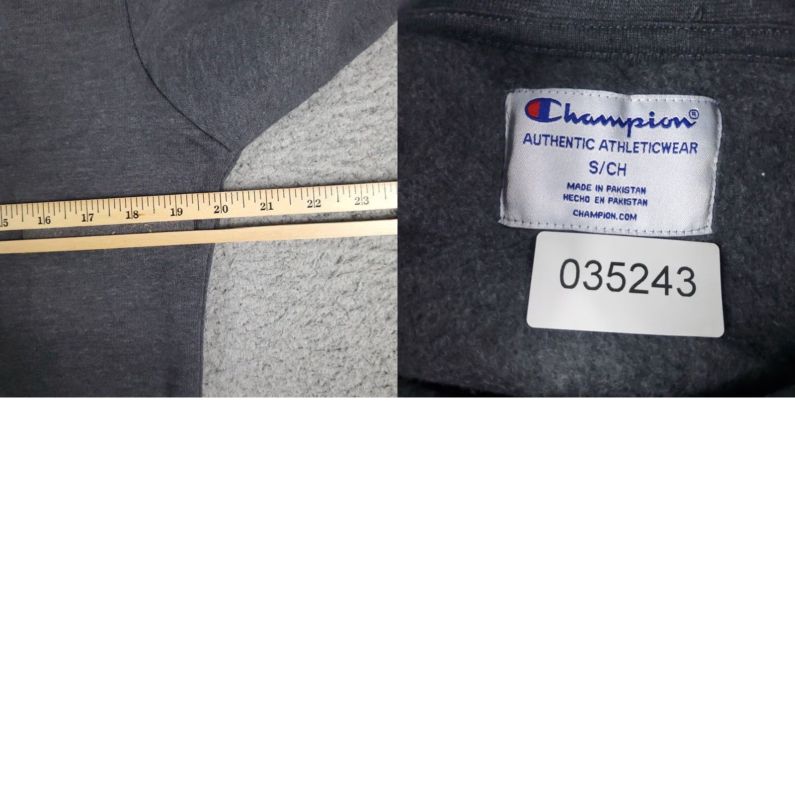 Champion Champion Mens Small Gray Casual Pullover Sweatshirt Size US S / EU 44-46 / 1 - 8 Thumbnail