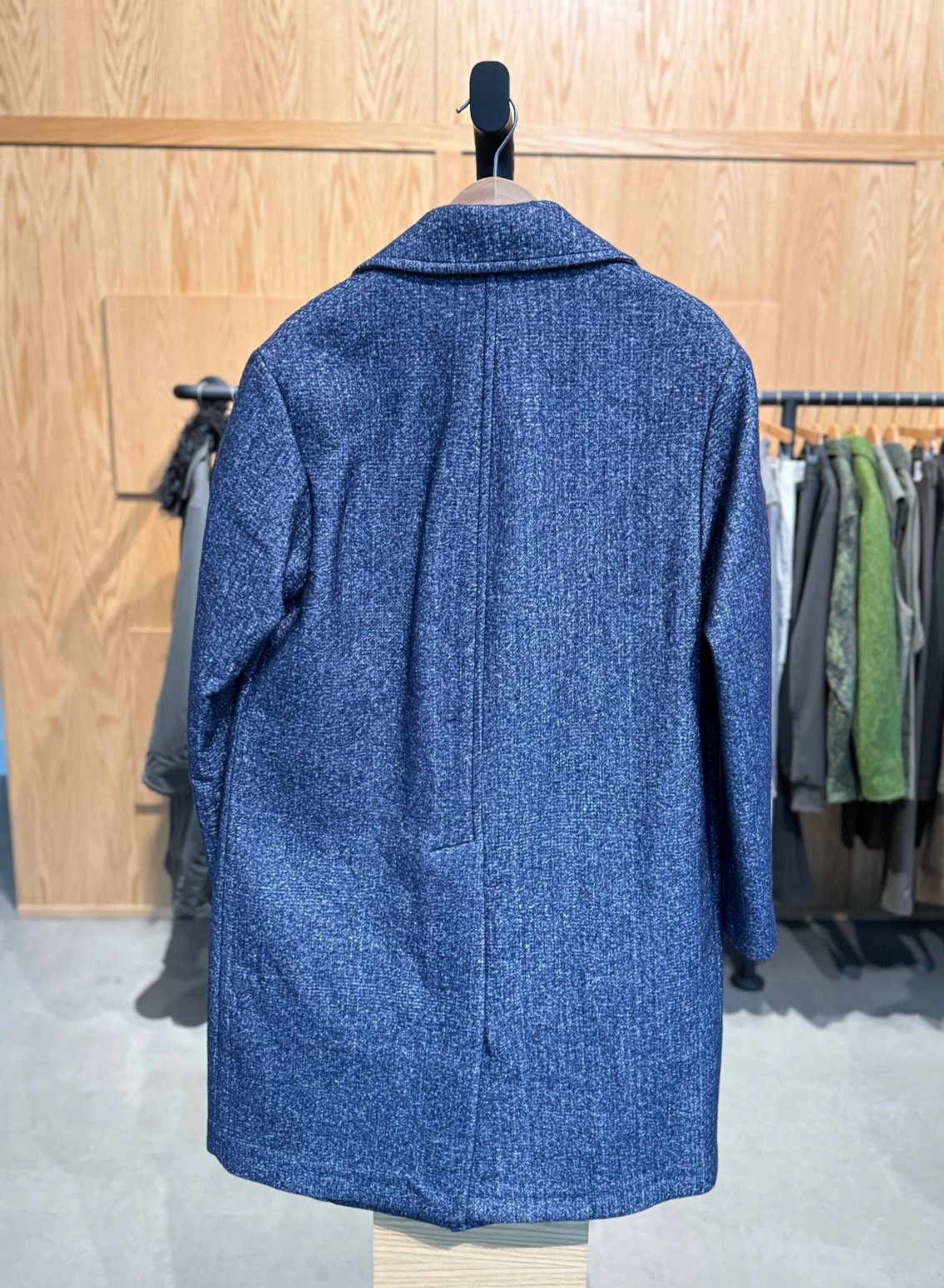 Doppiaa Doppiaa - Single Breasted Blue Overcoat Size US M / EU 48-50 / 2 - 2 Thumbnail