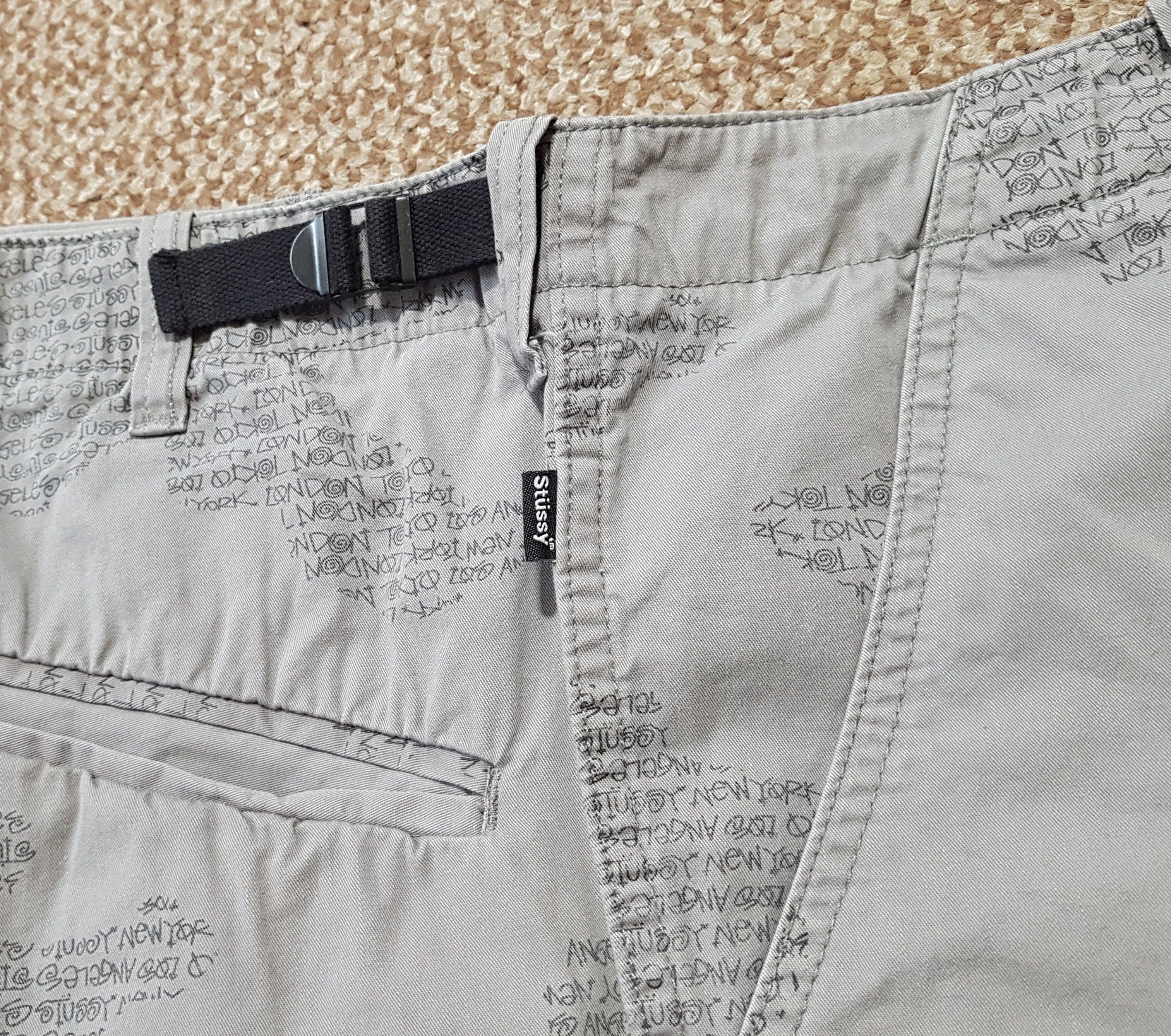 Stussy Stussy Vintage Y2K Spellout Camouflage AOP Military Shorts Size US 34 / EU 50 - 3 Thumbnail