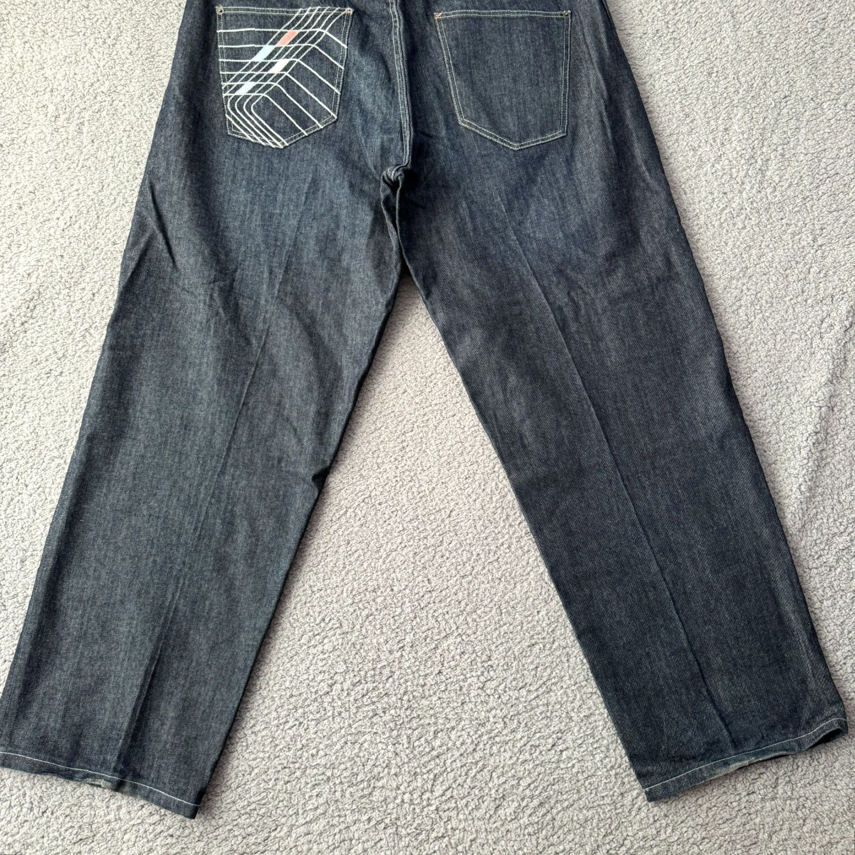 Sean John VINTAGE Sean John Jeans Mens 42 Tall Black Baggy Denim Pants Grunge Hip Hop 90s Size US 41 - 7 Thumbnail