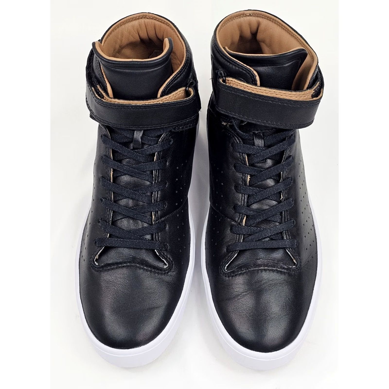 Lacoste Lacoste Tamora Hi Leather Sneakers Women 7.5 Lace Up Ankle Hook Loop Strap EUC Size US 8 / IT 38 - 3 Thumbnail