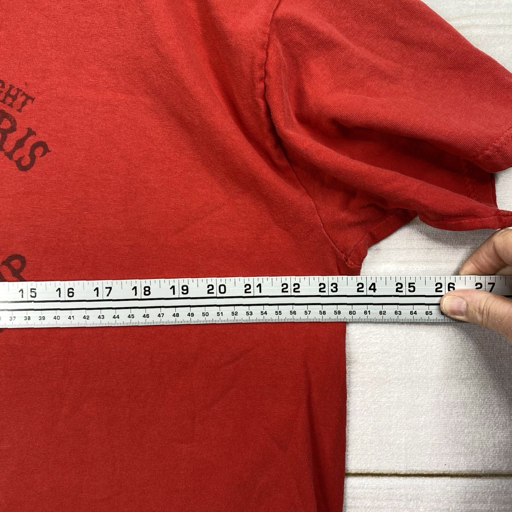 Vintage Chuck Norris Tee Shirt Mens XL Red 90s Crew Neck Short Sleeve Tennessee River T-Shirt Size US XL / EU 56 / 4 - 4 Thumbnail