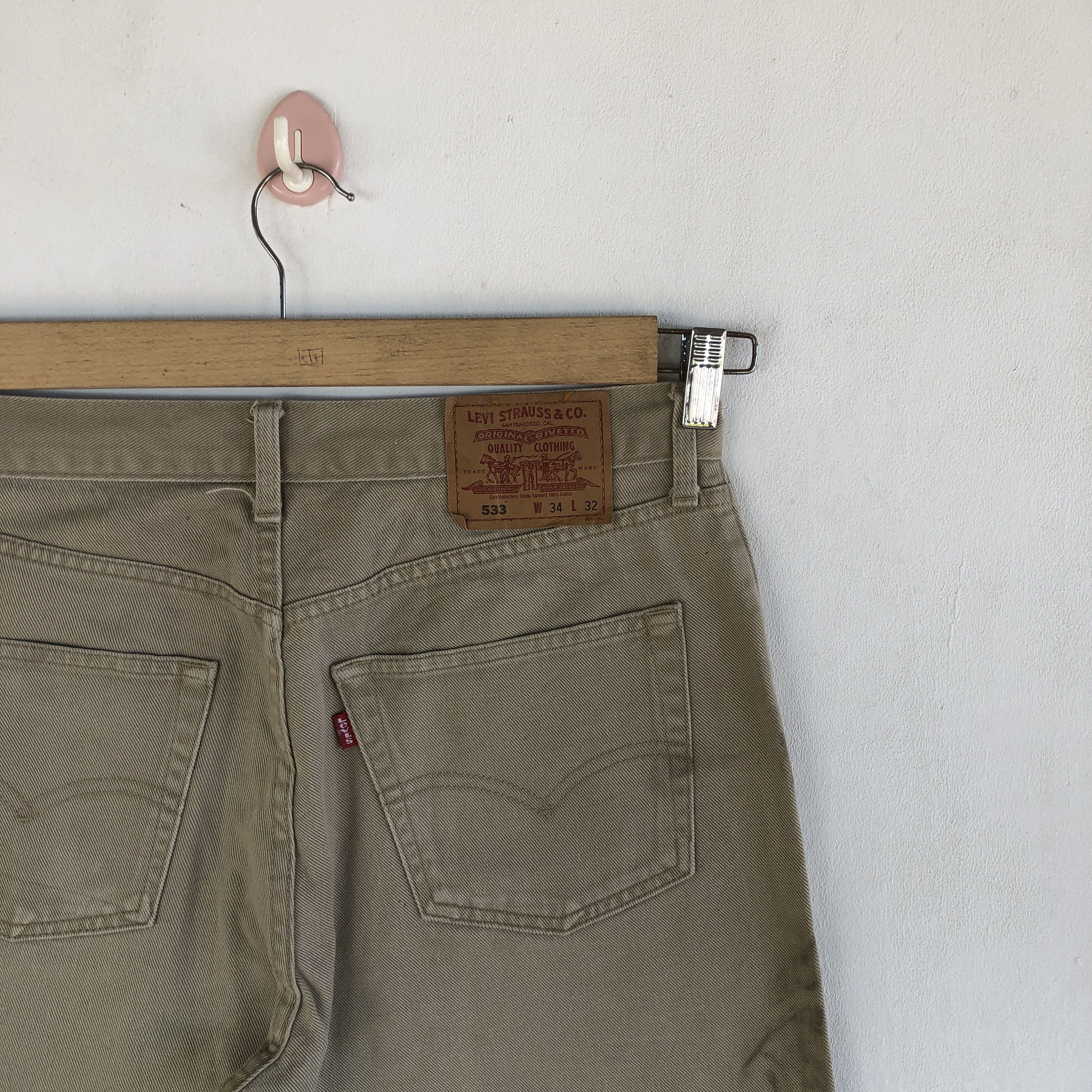 Levi's Vintage Y2K Dirty Levis Brown Jeans Levi's 533 Denim Size US 30 / EU 46 - 5 Thumbnail