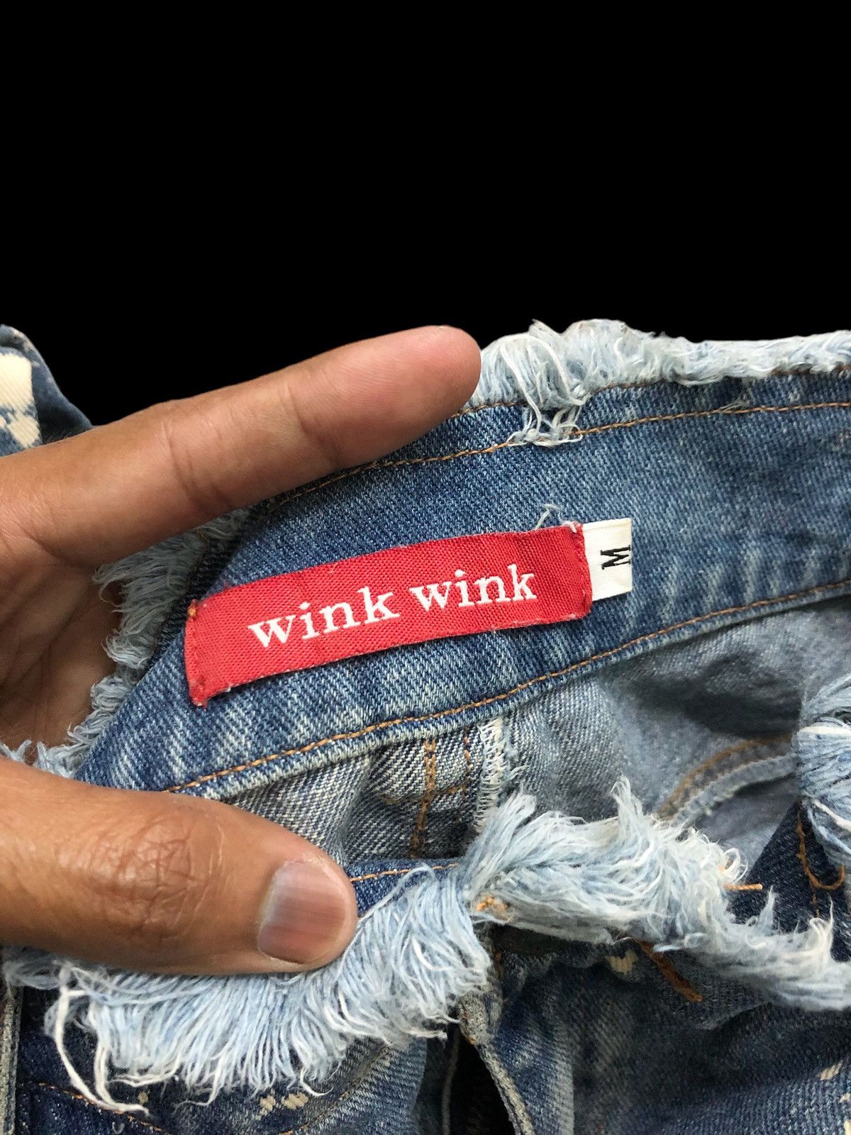 Japanese Brand FLARED BLEACHED WINK WINK DENIM Size 28" / US 6 / IT 42 - 3 Thumbnail