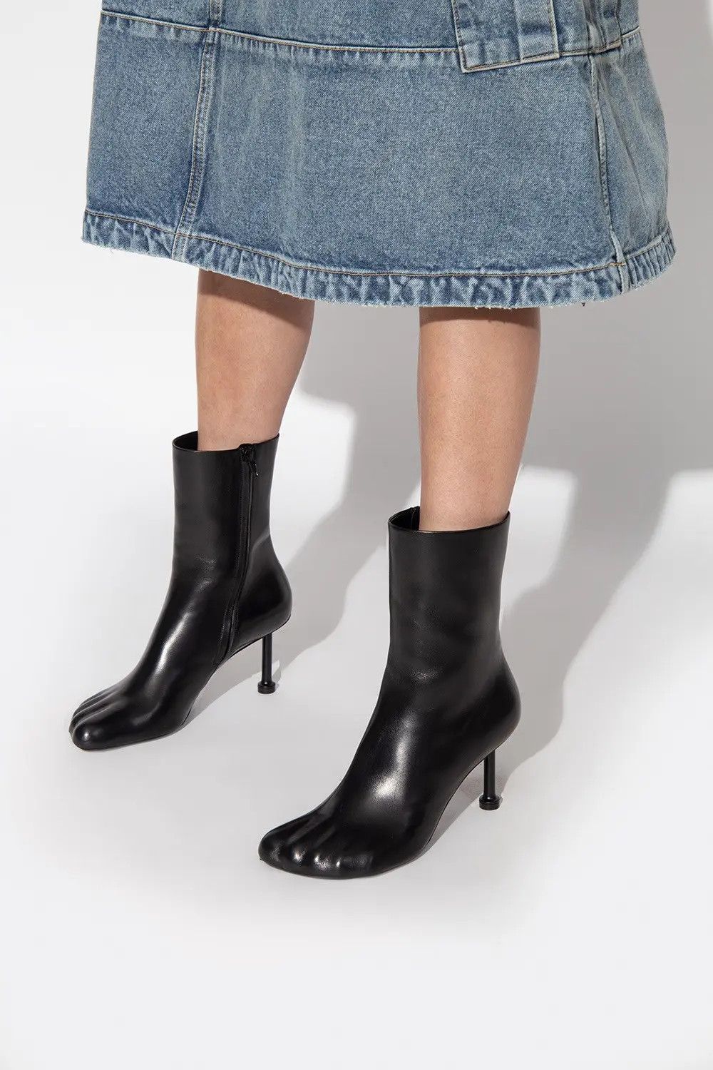 Balenciaga o1tr1nto0226 Anatomic 80mm Booties in Black Size US 8 / IT 38 - 3 Thumbnail