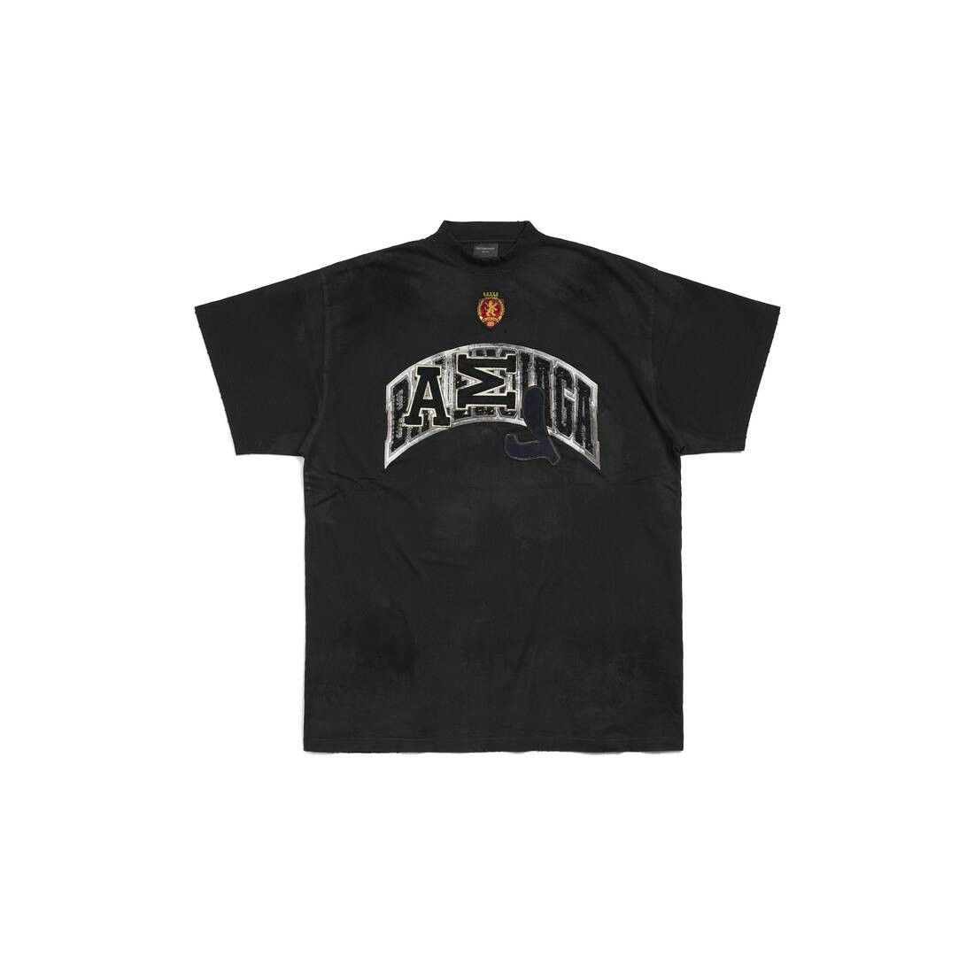 Balenciaga Oversized Black Skater Logo T-shirt in Black Size US L / EU 52-54 / 3 - 1 Thumbnail