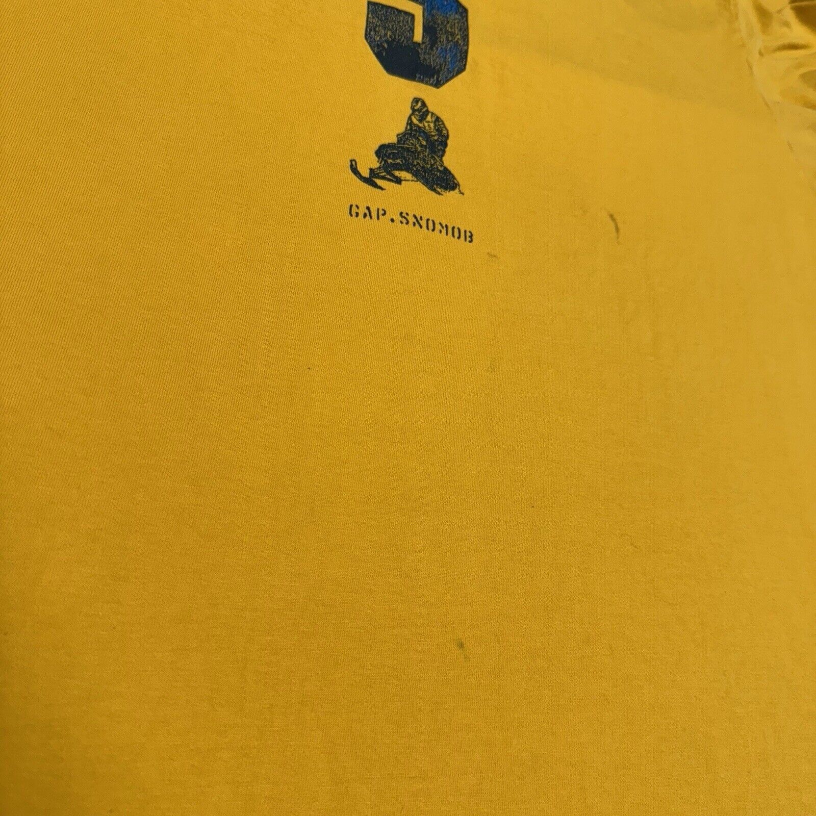 Gap Vintage Gap Snomob T Shirt Adult Medium Yellow Y2k Snowmobil Size US M / EU 48-50 / 2 - 7 Thumbnail