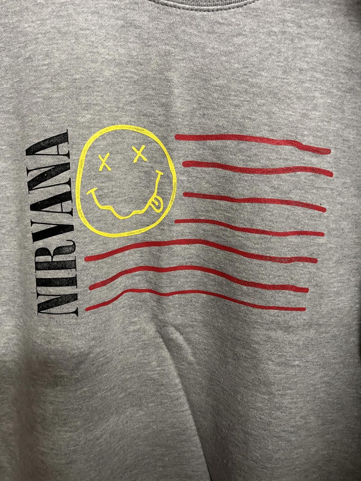Designer Nirvana American Flag Sweatshirt - Japan Nirvana Crew Neck Size US XS / EU 42 / 0 - 3 Thumbnail