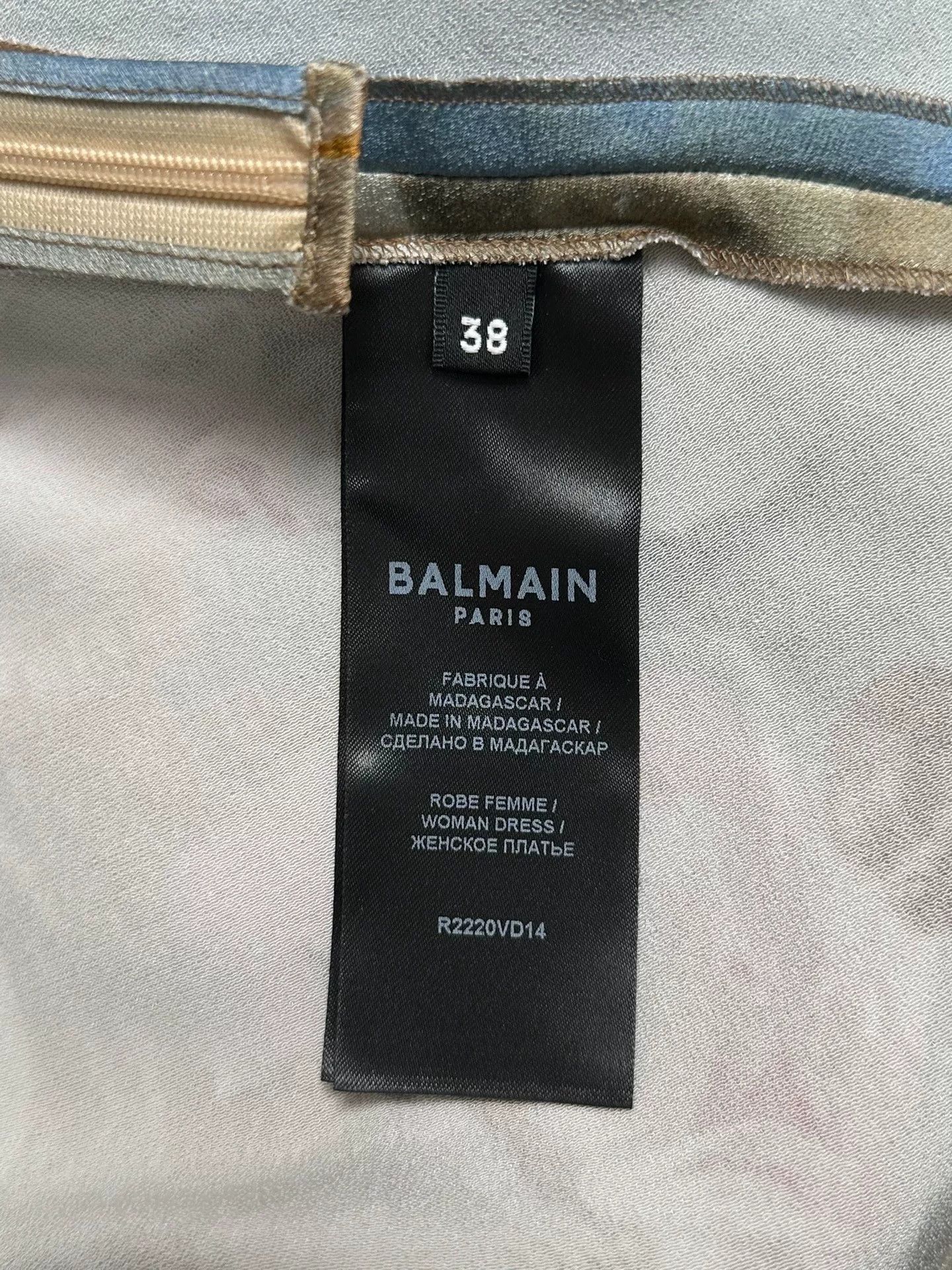 Balmain Balmain Celestial Figure Camisole Dress Size US XXS / EU 40 - 4 Thumbnail