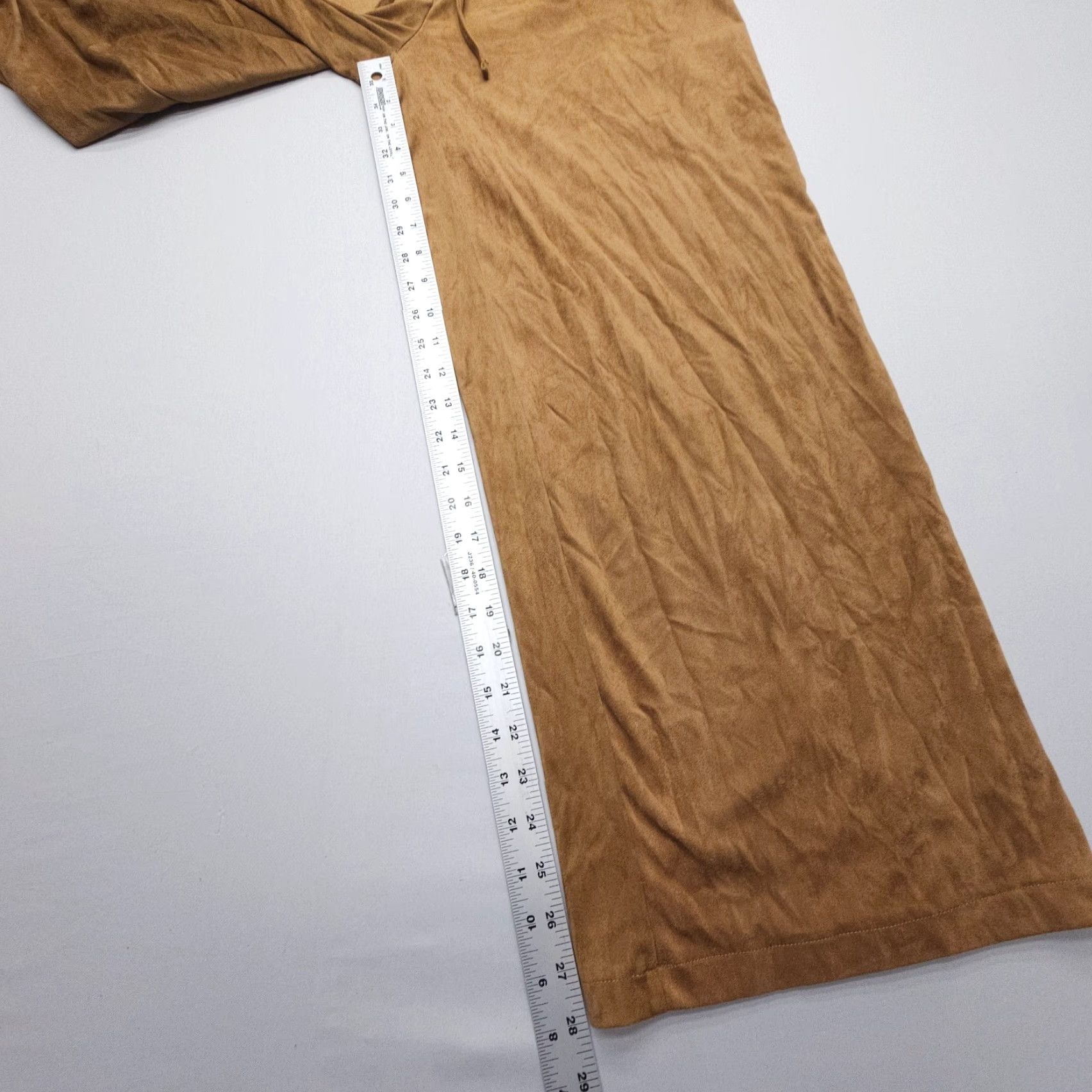 Velvet Autres Filles Pant pants Wide Leg Mid Rise Pull On Velvet Brown One Size OS 33 x 28" City Vintage No Size 42" / US 20 - 5 Thumbnail