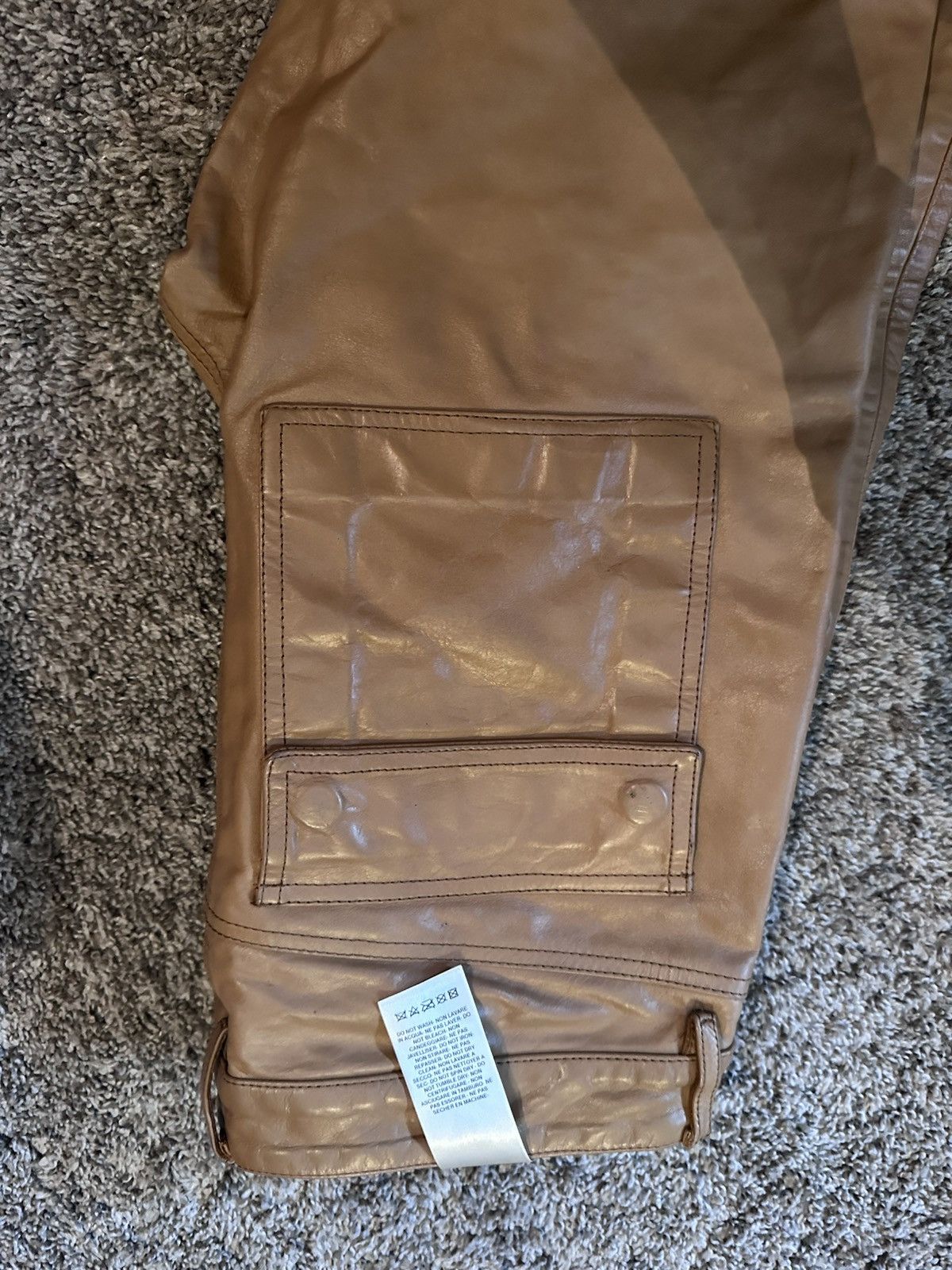 Rick Owens RICK OWENS MENS LAMB SKIN TROUSERS Size US 30 / EU 46 - 4 Thumbnail