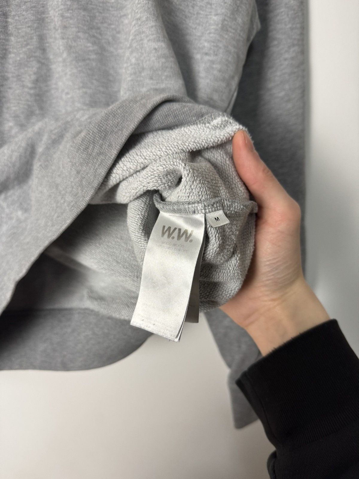 Wood Wood Double A by Wood Wood Gray Logo Sweatshirt Size US M / EU 48-50 / 2 - 6 Thumbnail