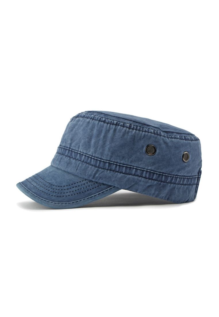 Other Blue Japanese Flat Top Military Hat Size ONE SIZE - 4 Thumbnail