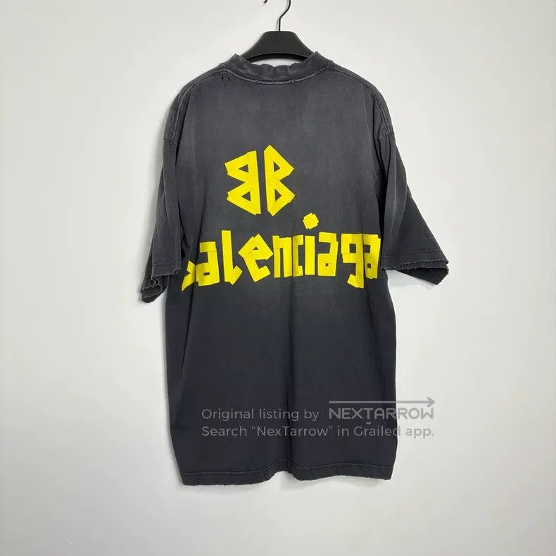 Balenciaga Balenciaga 24ss tape masking tape distressed short-sleeve Size US S / EU 44-46 / 1 - 2 Thumbnail