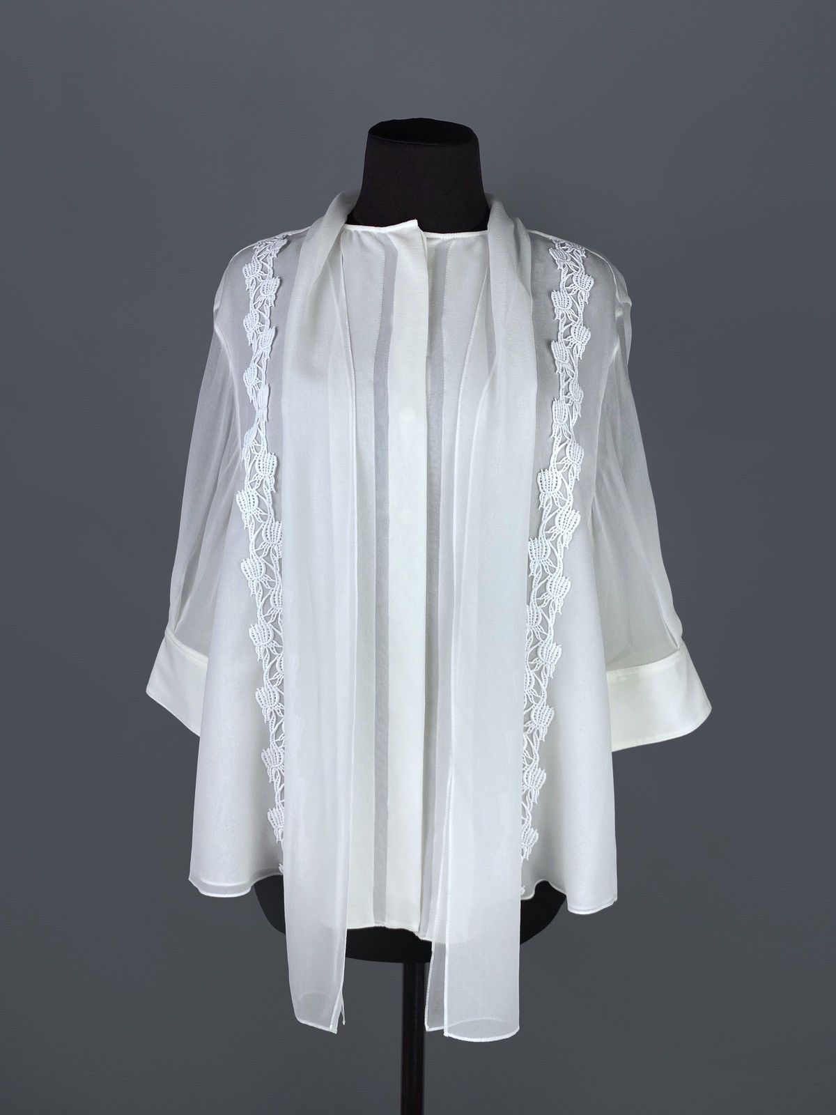 Chloe Chloé Scarf Neck Silk 3/4 Sleeves Shirt Size 44 RRP 1300$ Size L / US 10 / IT 46 - 14 Thumbnail