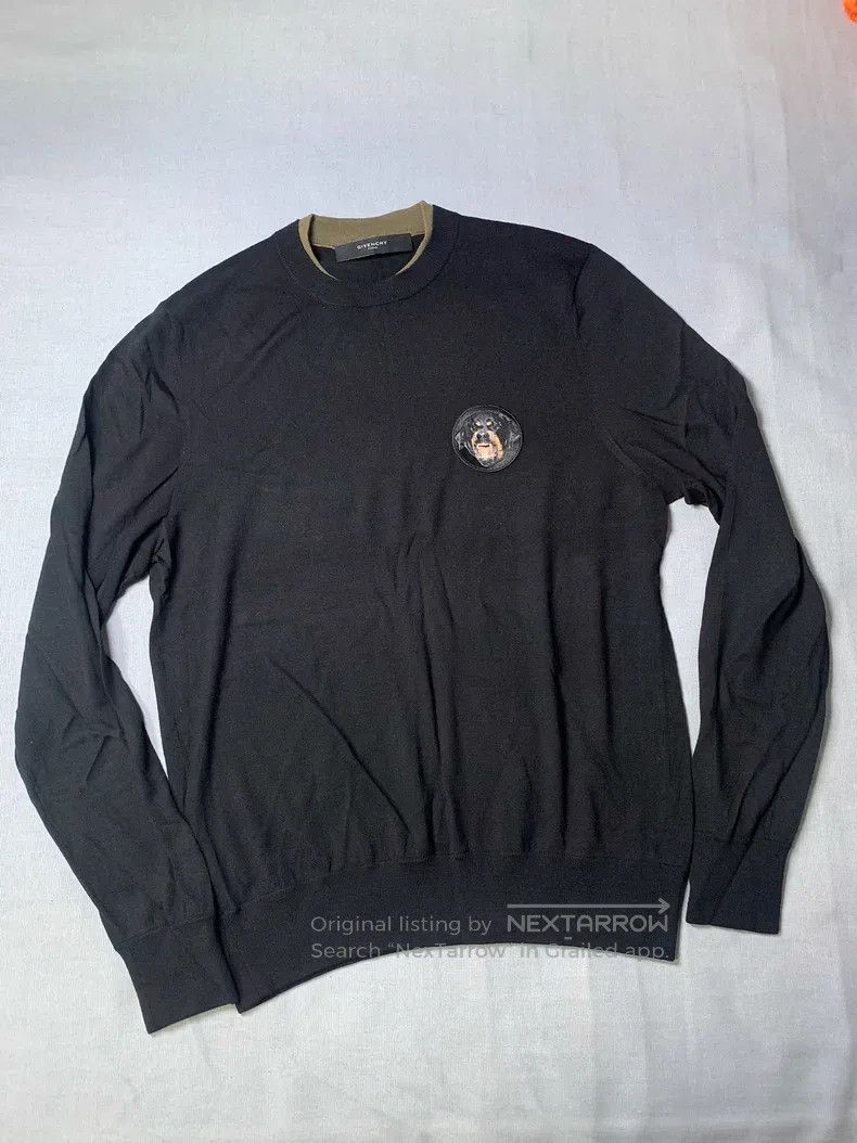 Givenchy Givenchy Size: Medium Wool Round Neck Dog Head Knit Sweater Size US S / EU 44-46 / 1 - 2 Thumbnail