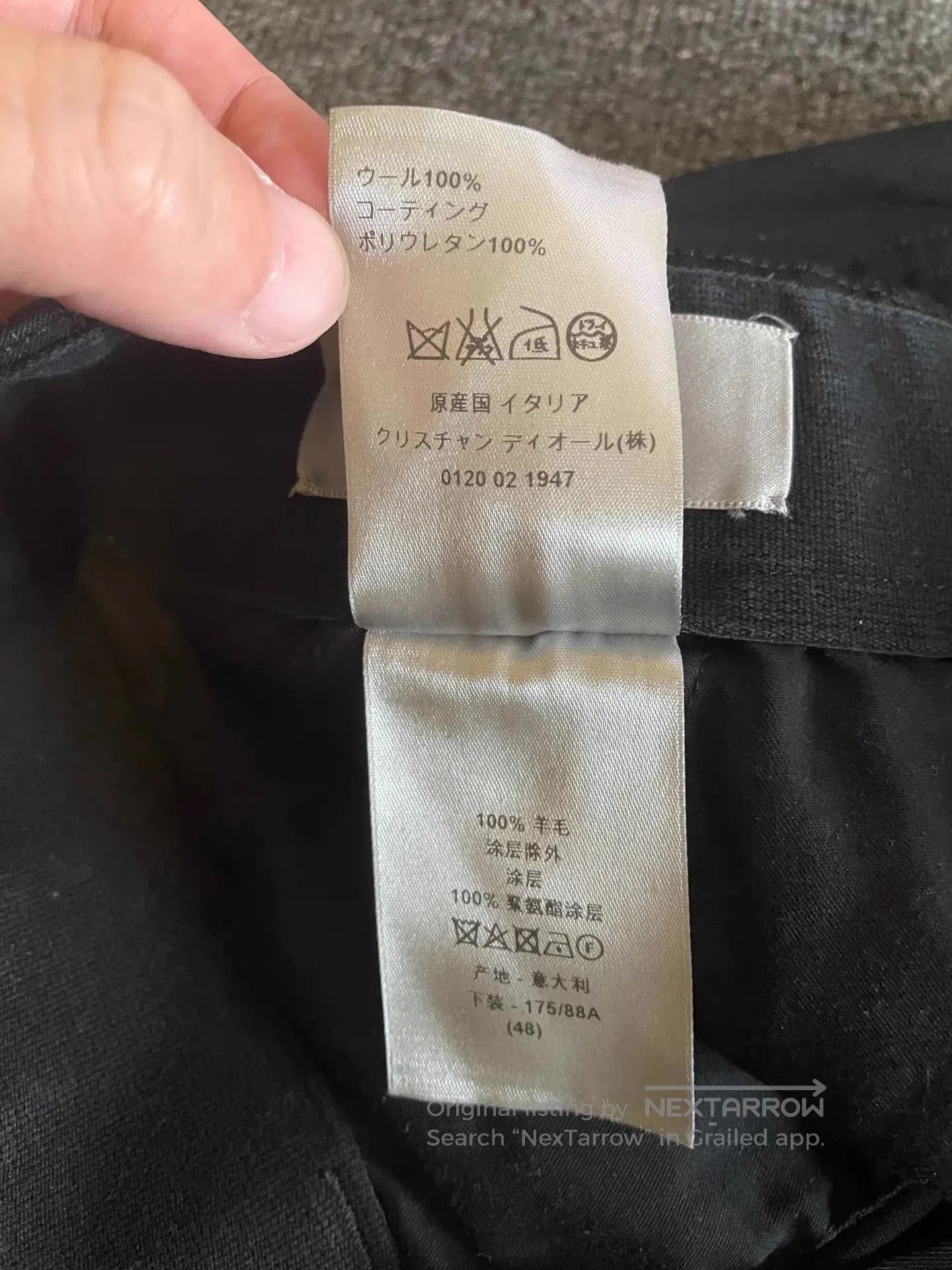 Dior Black Cargo Pants with Side Pockets. Size US 34 / EU 50 - 5 Thumbnail