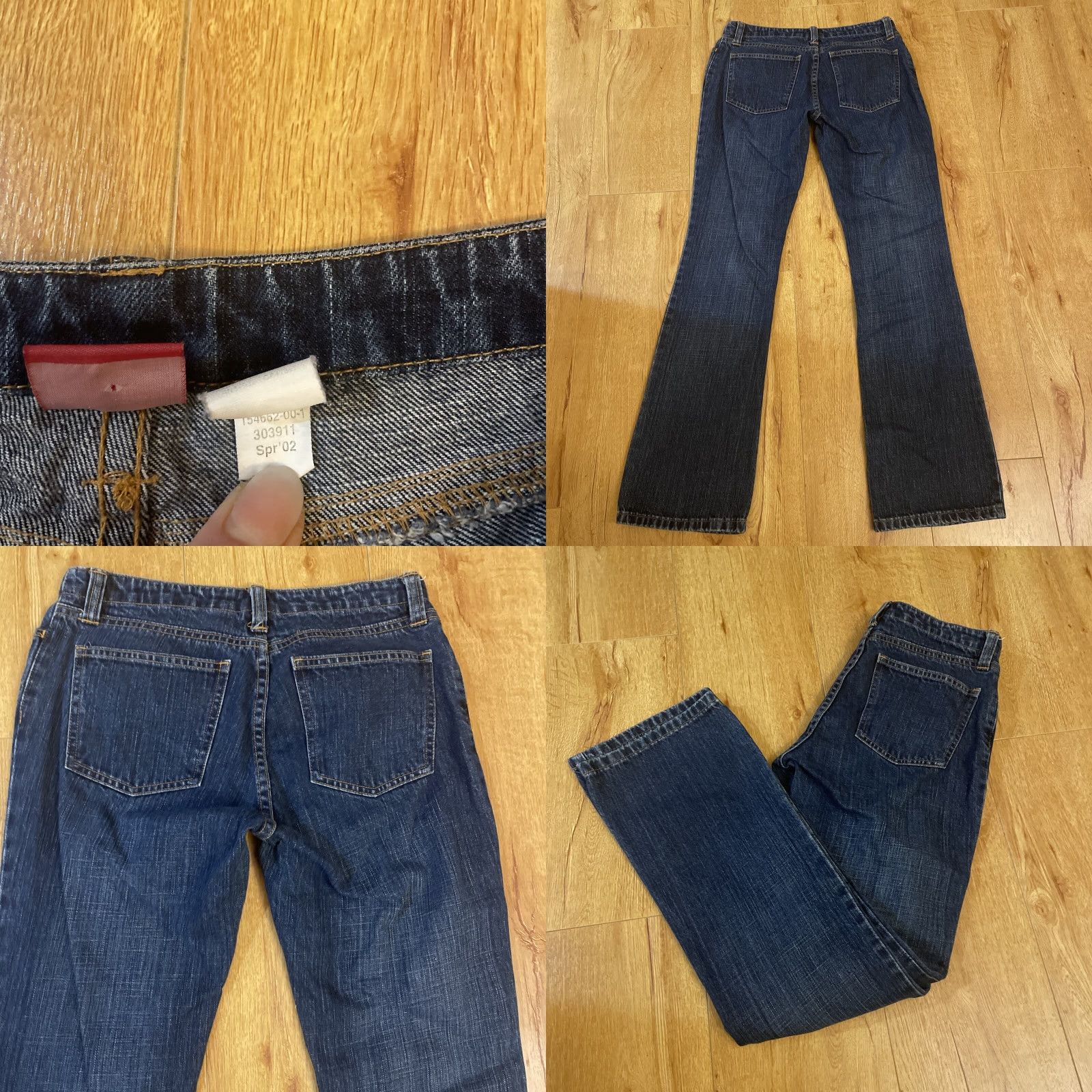 Old Navy VINTAGE Old Navy Jeans Bootcut Denim 29x30 Size 4 Dark Wash Snap Front 90s Y2K Womens Size 27" / US 4 / IT 40 - 8 Thumbnail