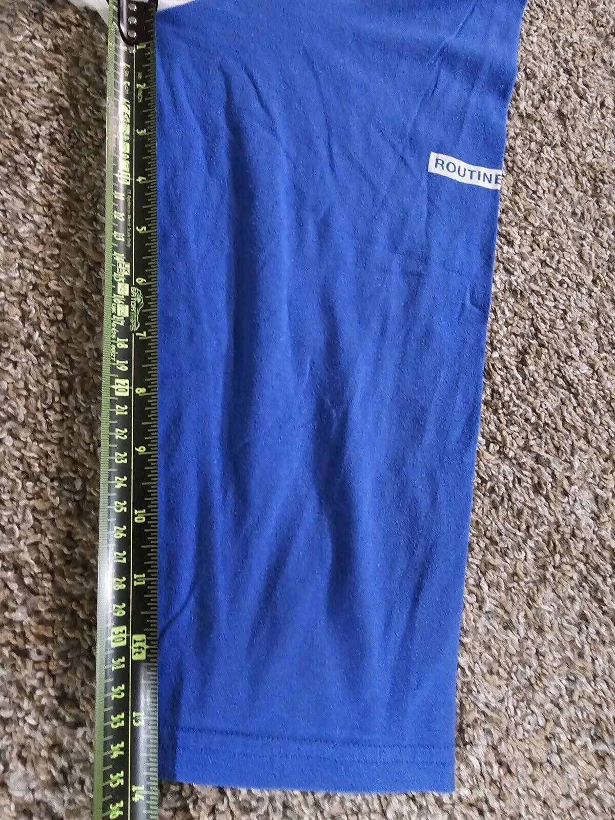 Designer Routine Baseball RB 3/4 Sleeve T-Shirt Blue Mens Large Size US L / EU 52-54 / 3 - 7 Thumbnail