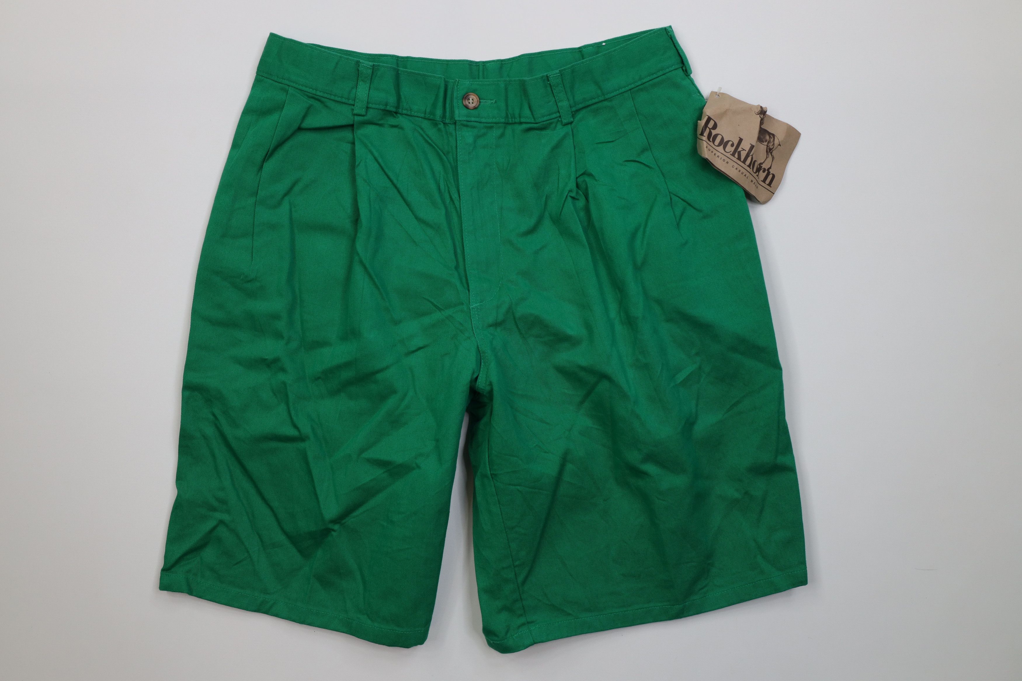 Vintage Deadstock Vintage 70s Streetwear Above Knee Shorts Kelly USA Size US 32 / EU 48 - 1 Thumbnail