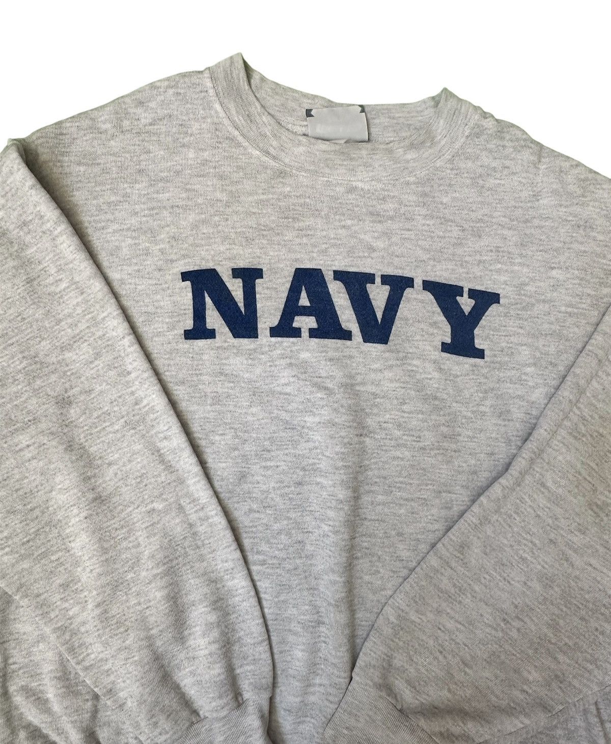 Vintage vintage navy crewneck Size US M / EU 48-50 / 2 - 1 Thumbnail