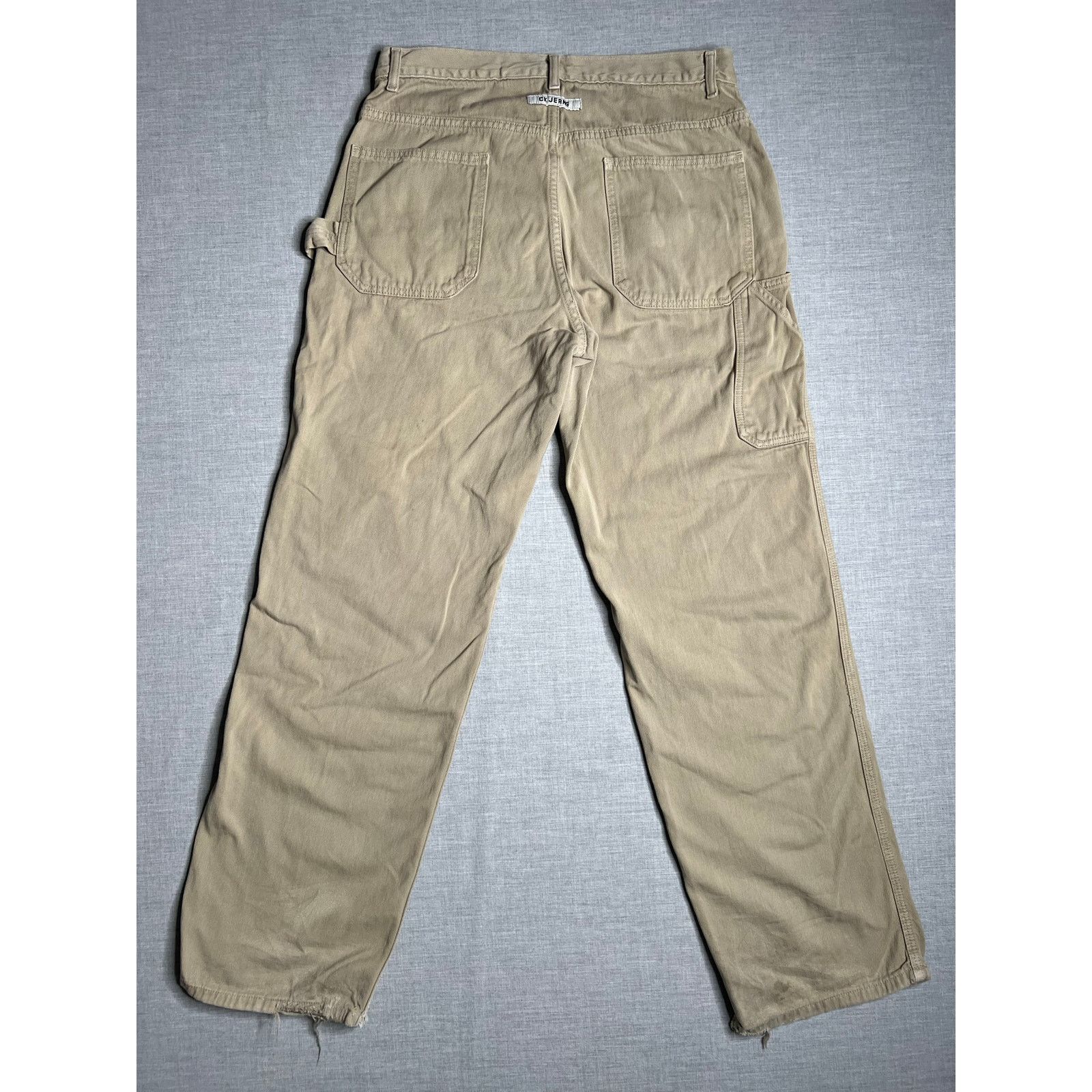 Calvin Klein Vintage Calvin Klein Jeans Baggy Khaki Carpenter Pants 33 Size US 33 - 2 Thumbnail