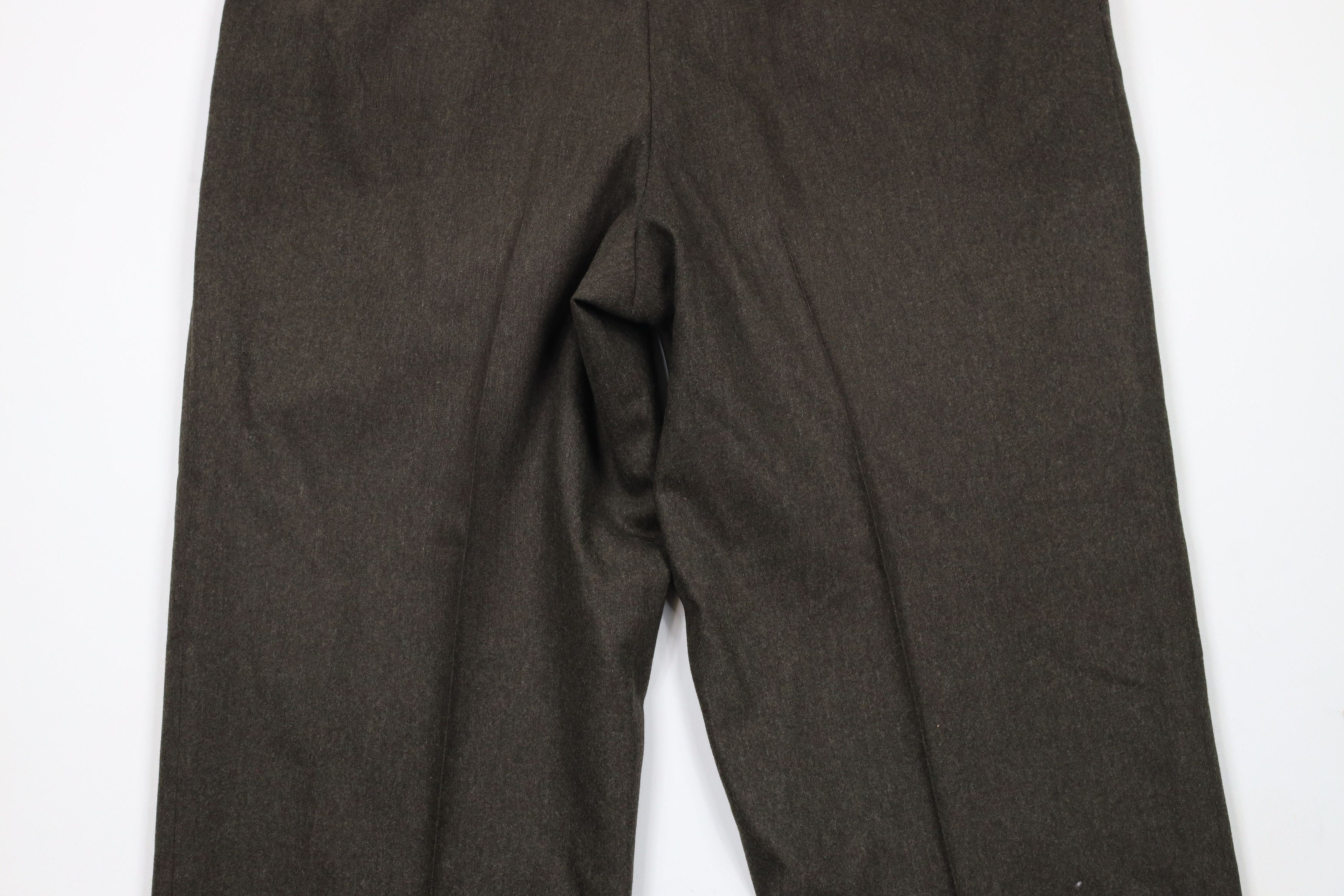 Vintage Vintage 90s Streetwear Wool Wide Leg Chino Pants Green Size US 38 / EU 54 - 9 Thumbnail