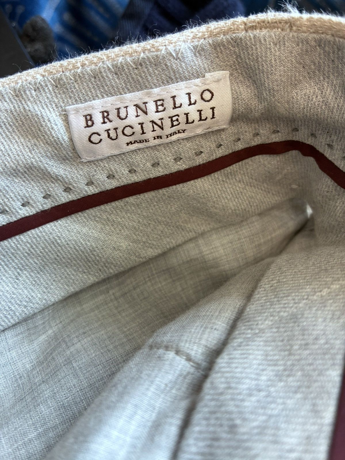 Brunello Cucinelli Brunello cucinelli linen drawstring trousers w32 size 48 Size US 32 / EU 48 - 3 Thumbnail