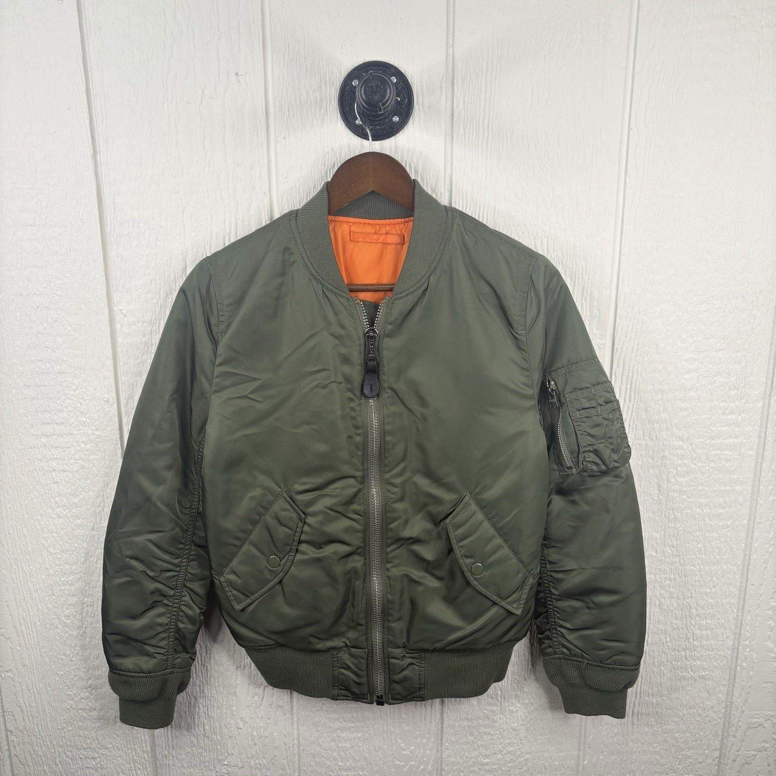 Alpha Industries Alpha Industries Bomber Jacket Mens Small Green USAF Size US S / EU 44-46 / 1 - 1 Thumbnail