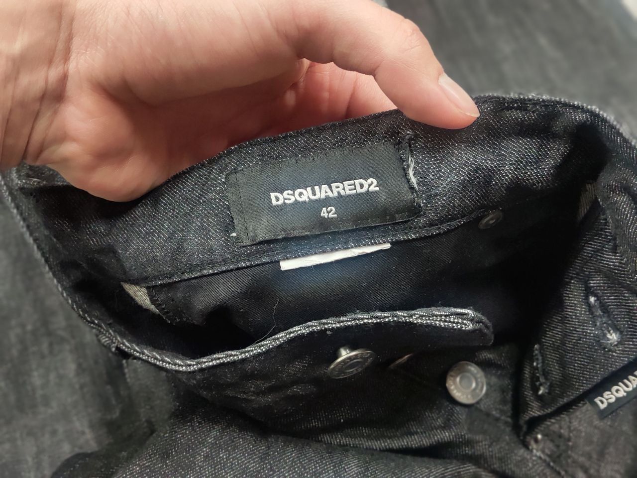 Dsquared2 Dsquared2 luxury Design Dark graphite Denim Straight jeans Size US 31 - 16 Thumbnail