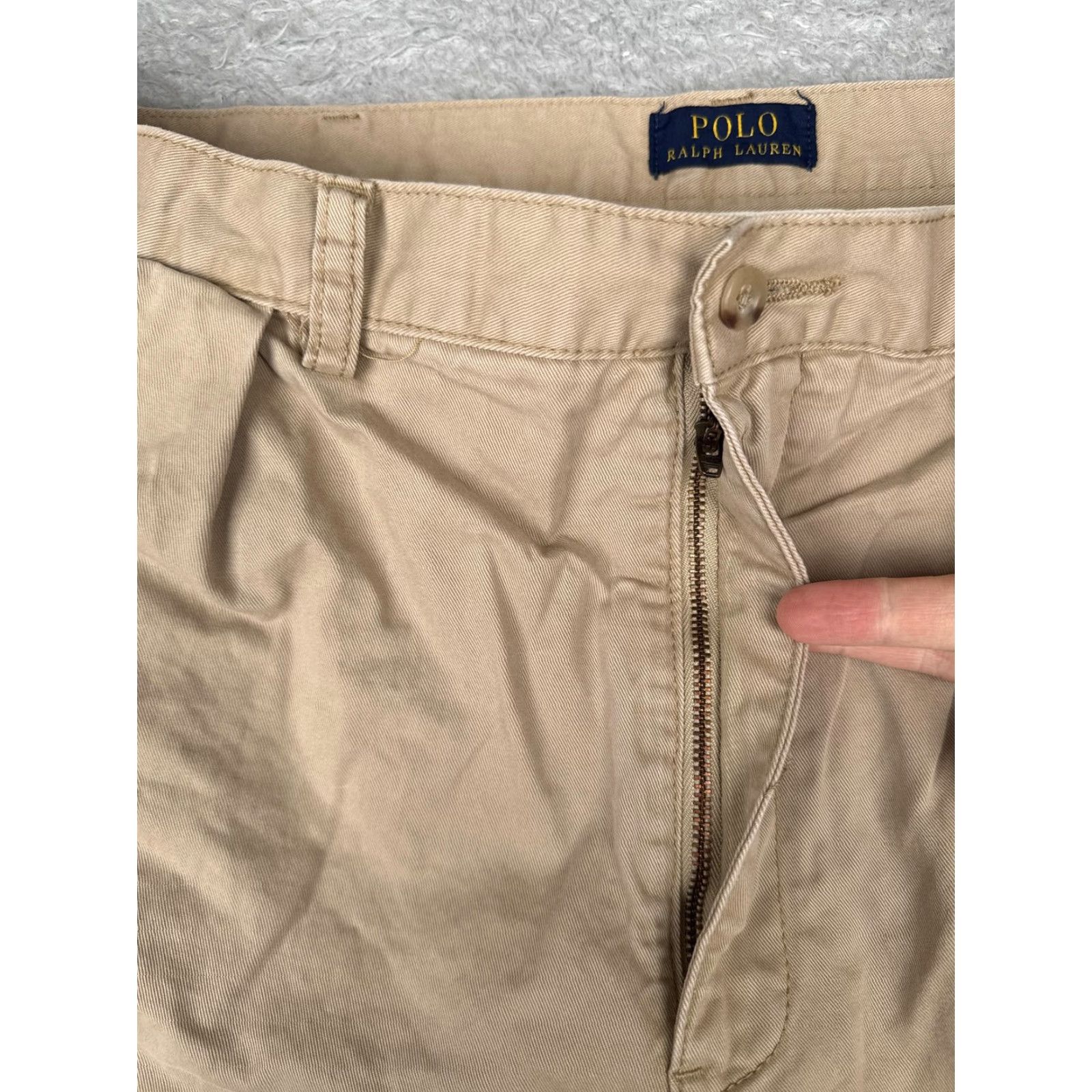 Polo Ralph Lauren Polo Ralph Lauren Shorts Mens 38 Khaki Pleated Chino Casual Golf Cotton Classic Size US M / EU 48-50 / 2 - 6 Thumbnail