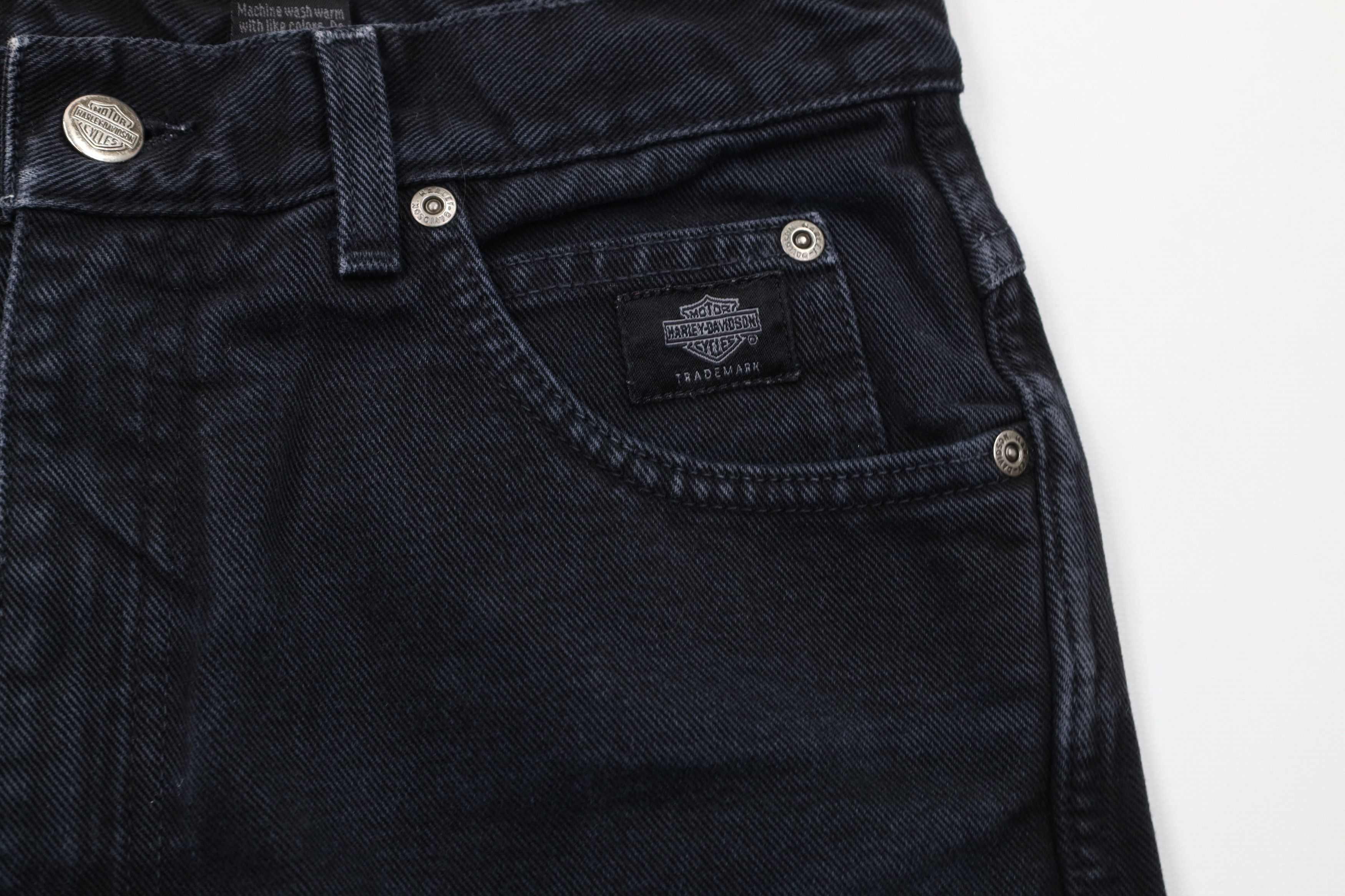 Harley Davidson Vintage 90s Harley Davidson Straight Leg Denim Jeans USA Size 30" / US 8 / IT 44 - 7 Thumbnail