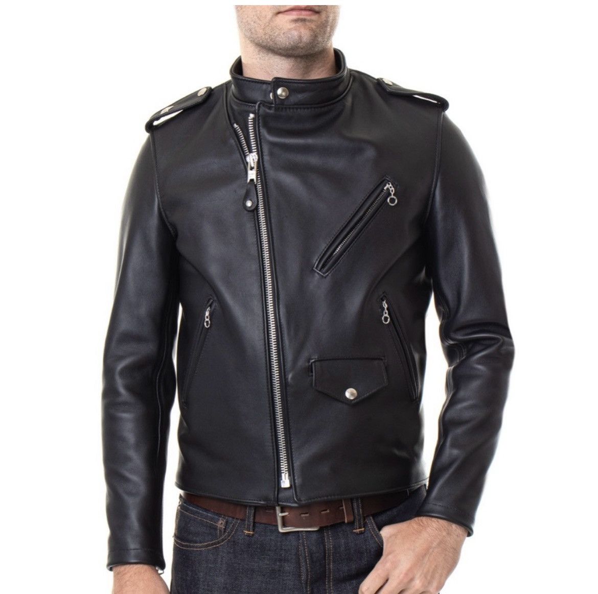 Schott Schott NYC model 603 black size 44 Grailed