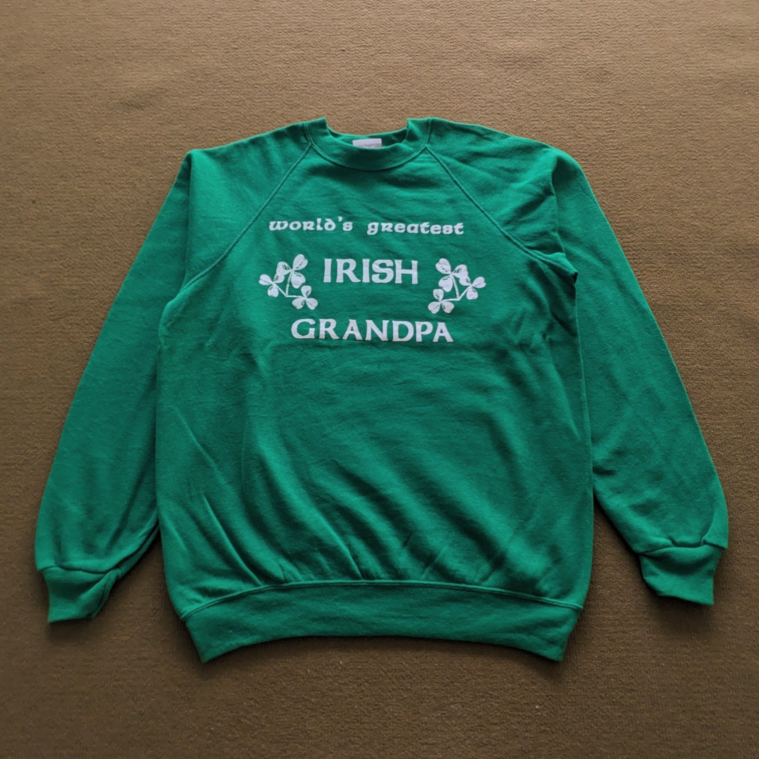 Japanese Brand Vintage World's Greatest IRISH GRANDPA Sweatshirt Size US M / EU 48-50 / 2 - 1 Thumbnail