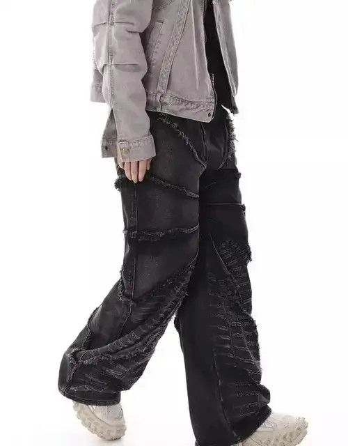 Jean Frayed Edges Baggy Jean Size US 31 - 4 Thumbnail