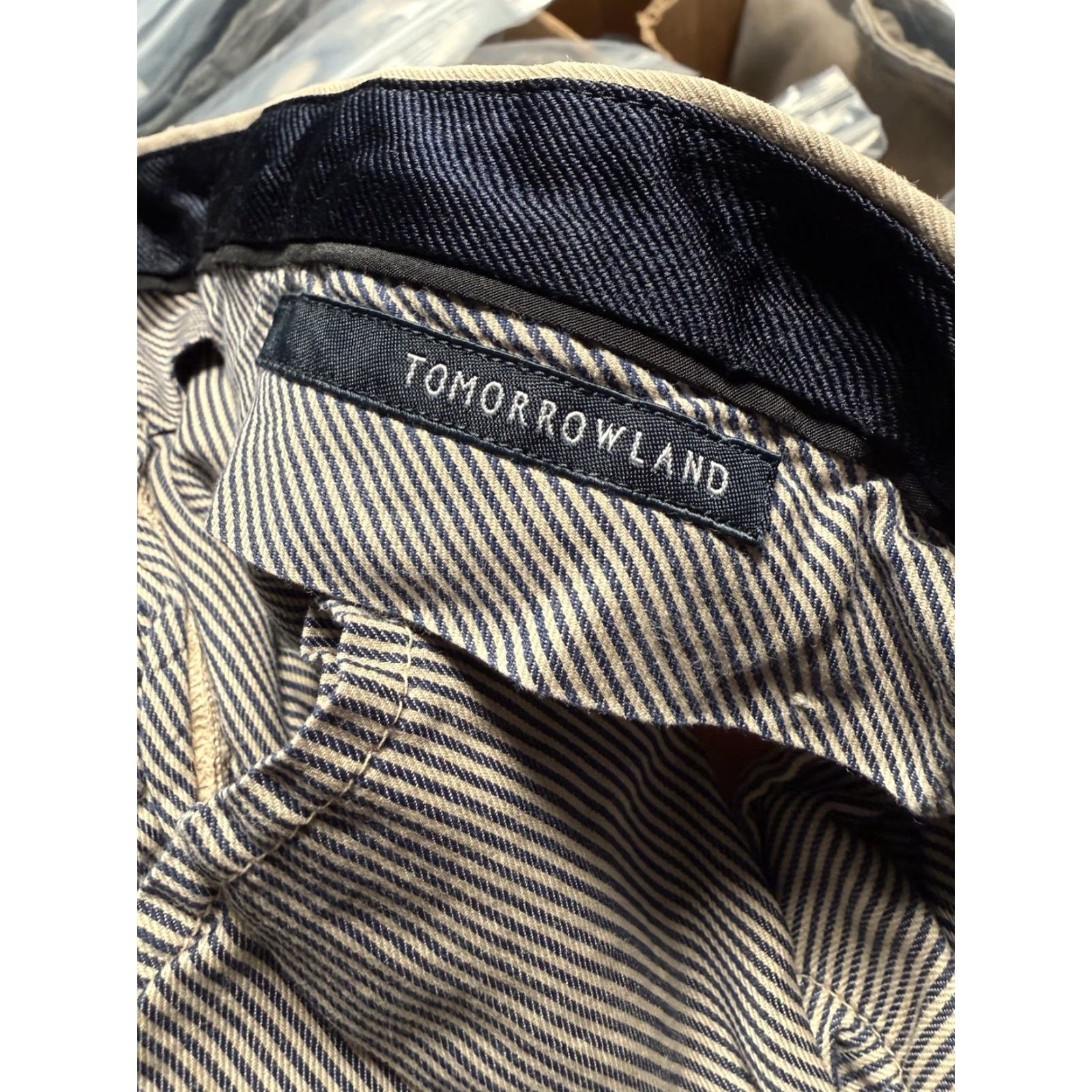 Vintage Tomorrowland Mens Slim-Fit Beig e Cotton Blend Chino Pants Size 46 Casual Shirt? Size US 30 / EU 46 - 3 Thumbnail
