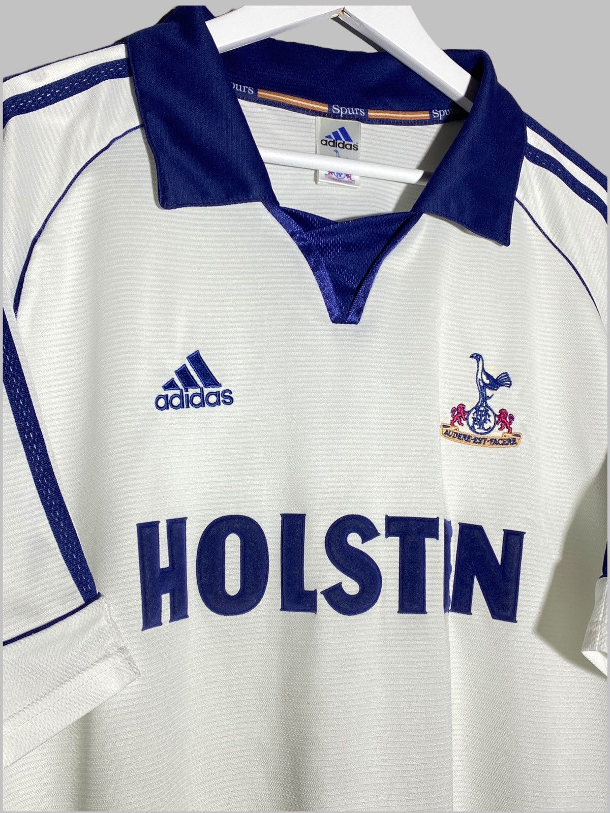 Adidas × Vintage Vintage Tottenham Hotspur 1999/00 Home Football Shirt Size US XL / EU 56 / 4 - 3 Thumbnail