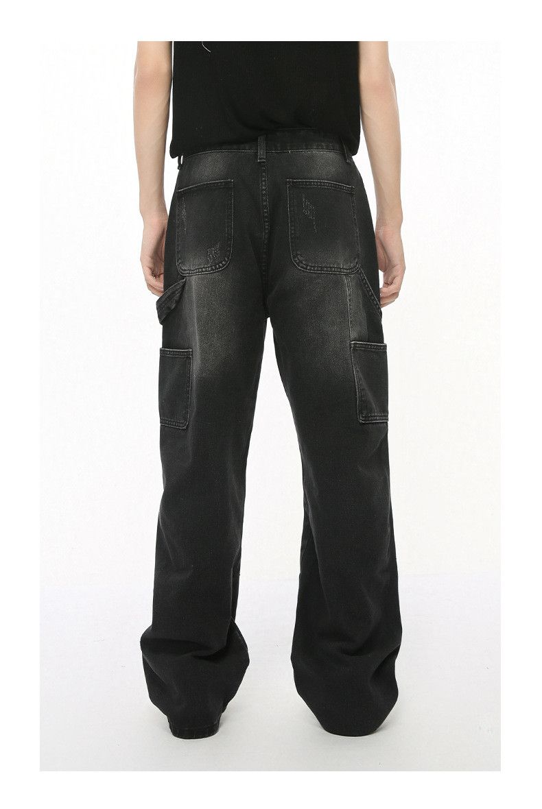 Japanese Brand × Jean Street retro graffiti patchwork design straight loose jeans Size US 32 / EU 48 - 6 Thumbnail