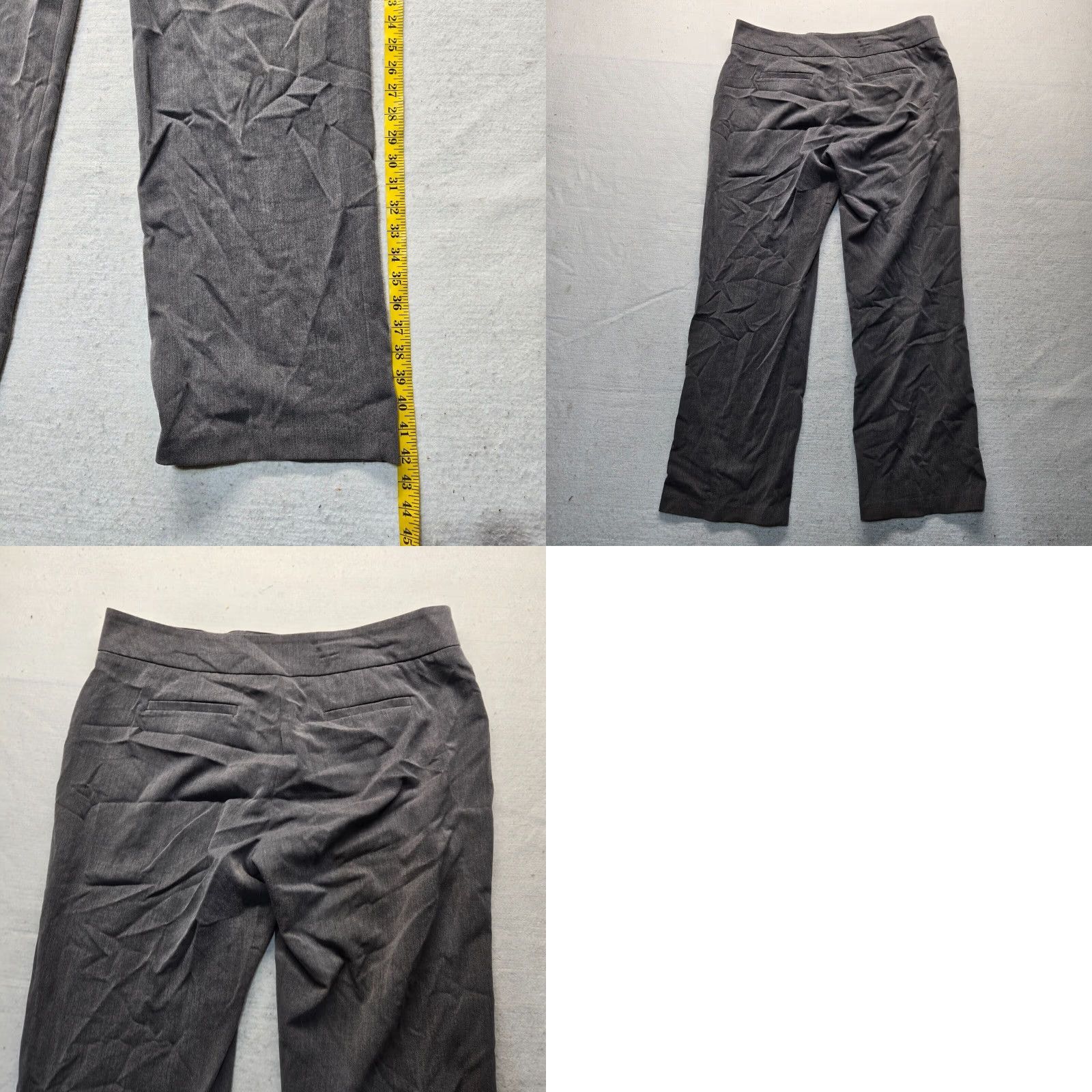 Gloria Vanderbilt Gloria Vanderbilt Women's Pants Gray 16 Ponte Straight-Leg Dress Pants Size 38" / US 16 / IT 52 - 8 Thumbnail