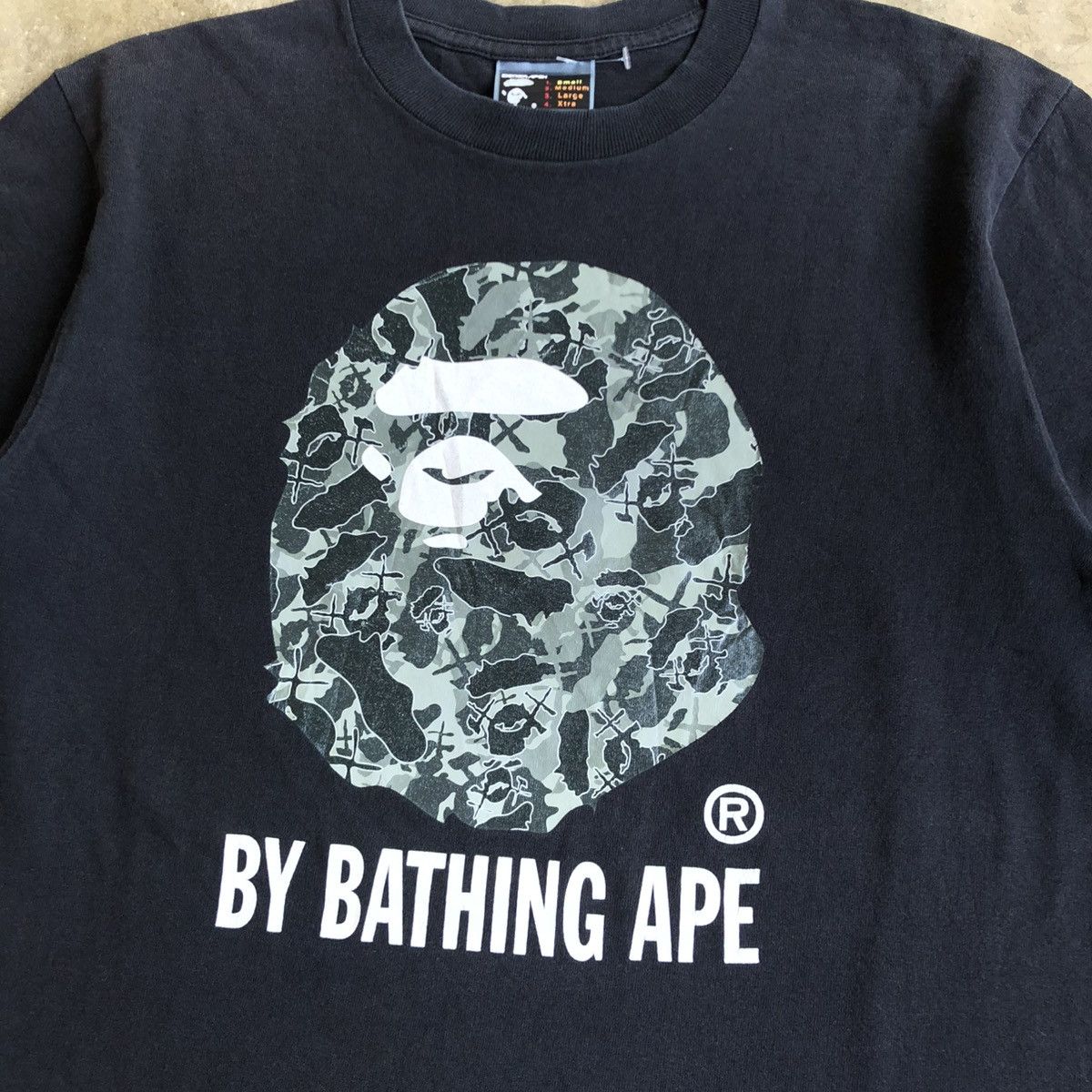 Bape Vintage Bape X Kaws Skullta Big Head Logo Nigo T-shirt Black Size US S / EU 44-46 / 1 - 3 Thumbnail
