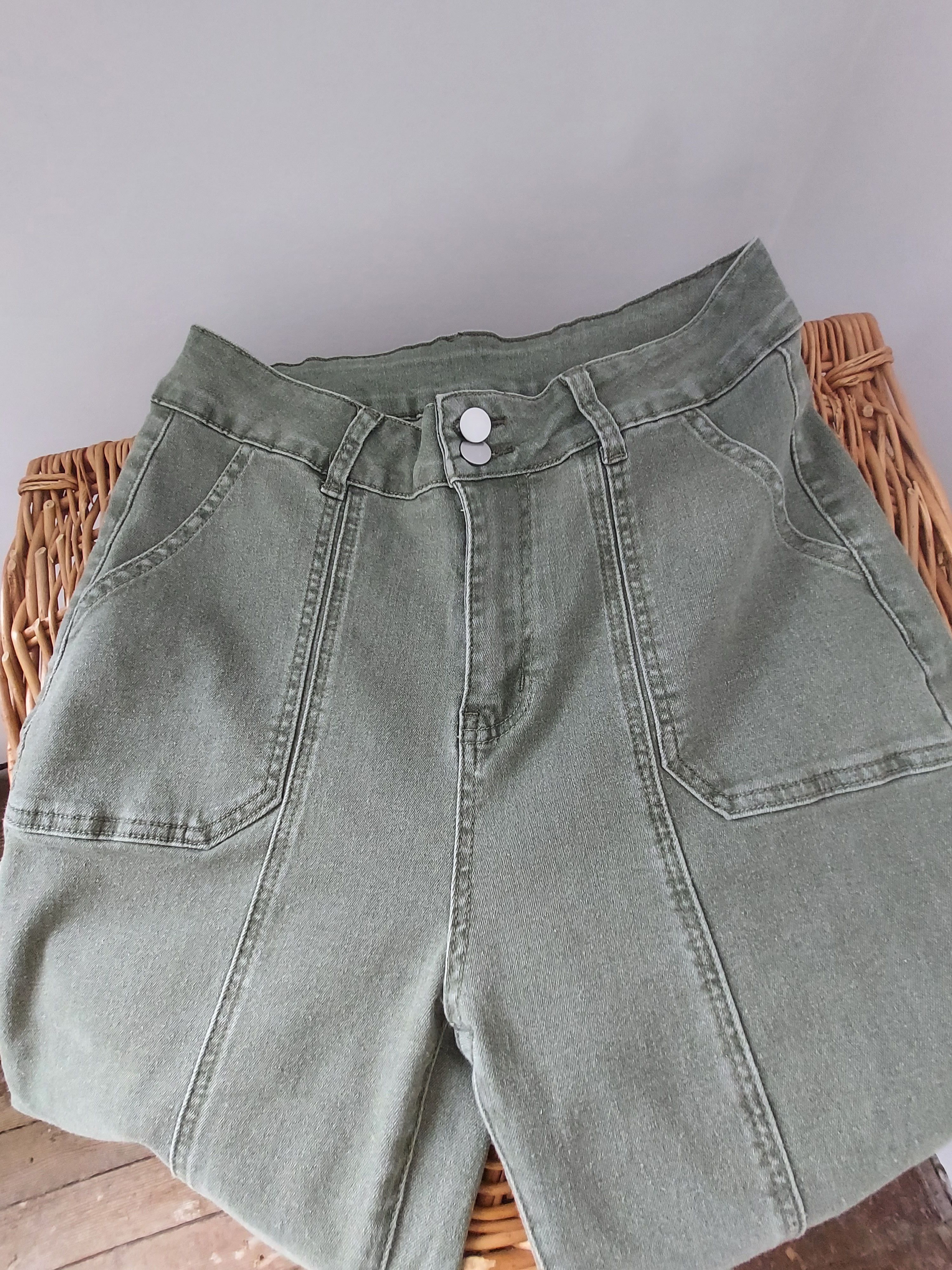 H&M Set: Khaki jacket, 38+ Ecru Shirt, 38+ Sage jeans, 40v Size M / US 6-8 / IT 42-44 - 5 Thumbnail