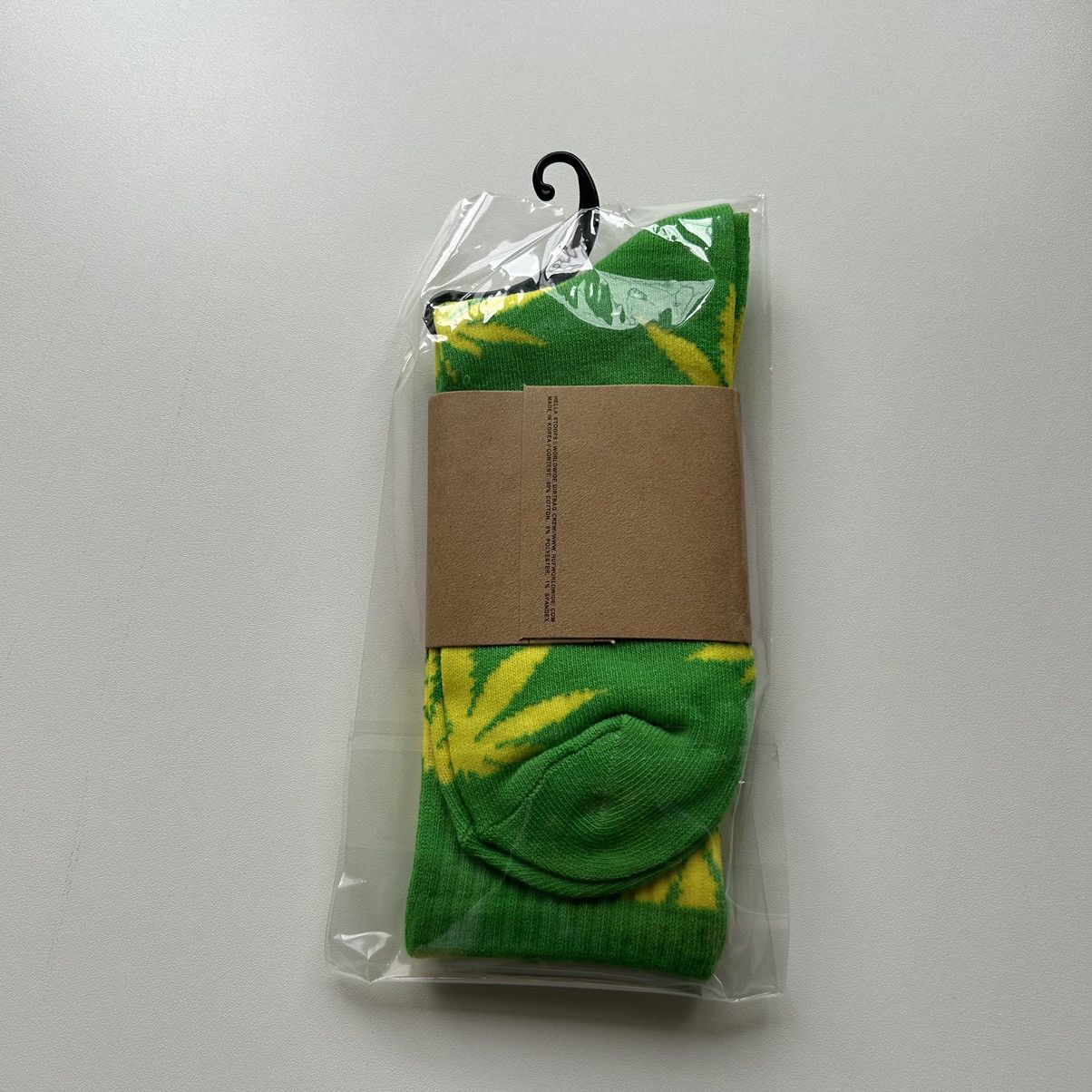 Huf × Vintage Vintage HUF Plant Life Weed Socks Green/Yellow Brand New Size ONE SIZE - 2 Thumbnail