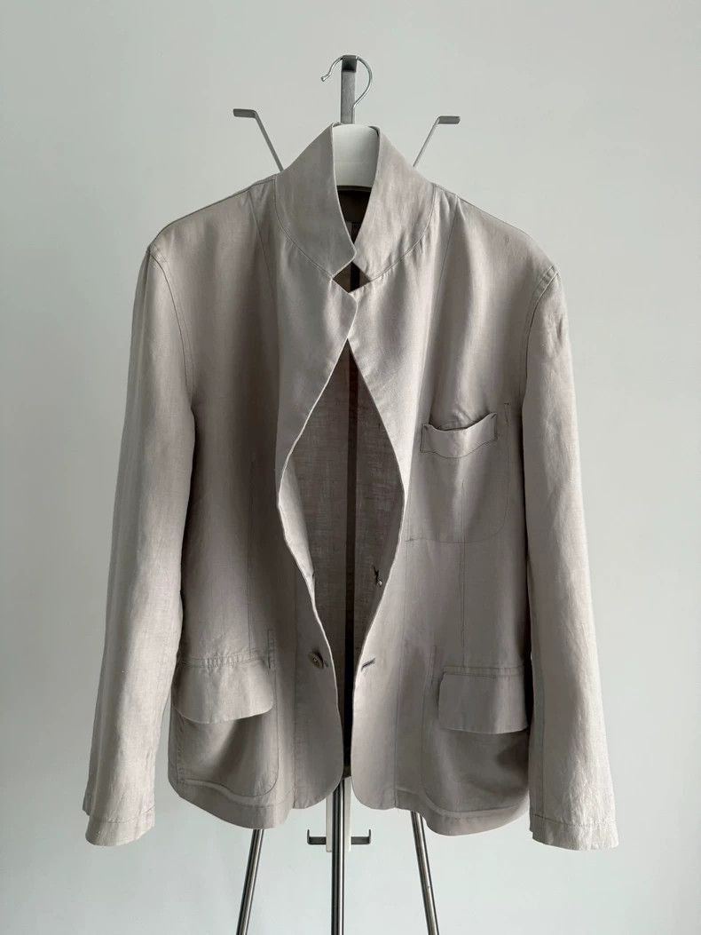 Yohji Yamamoto Yohji Yamamoto Yohji Yamamoto Linen Jacket for Men Size US L / EU 52-54 / 3 - 1 Thumbnail