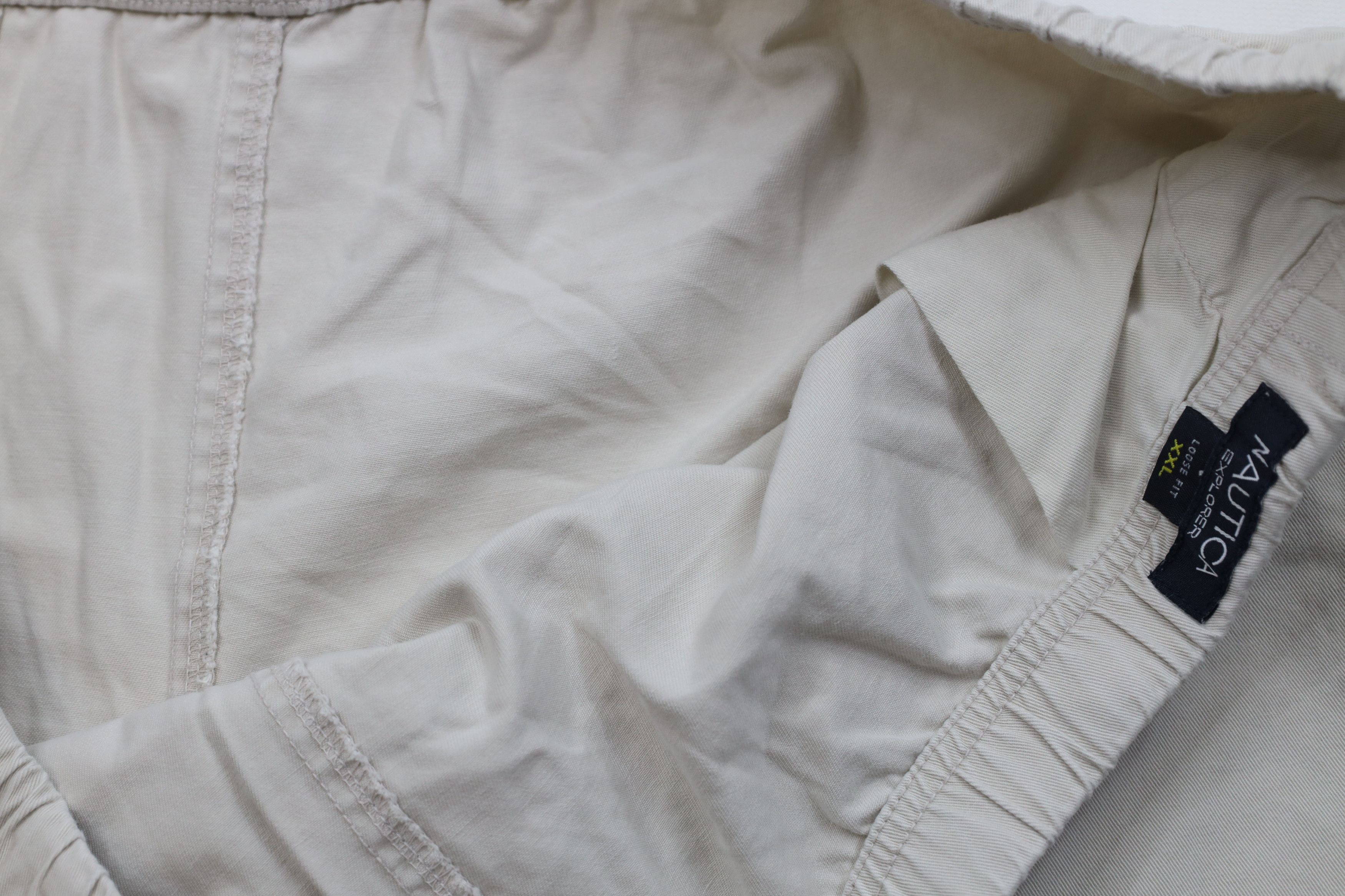 Nautica Vintage 90s Nautica Fit Spell Out Sailing Flag Shorts Beige Size US 38 / EU 54 - 7 Thumbnail