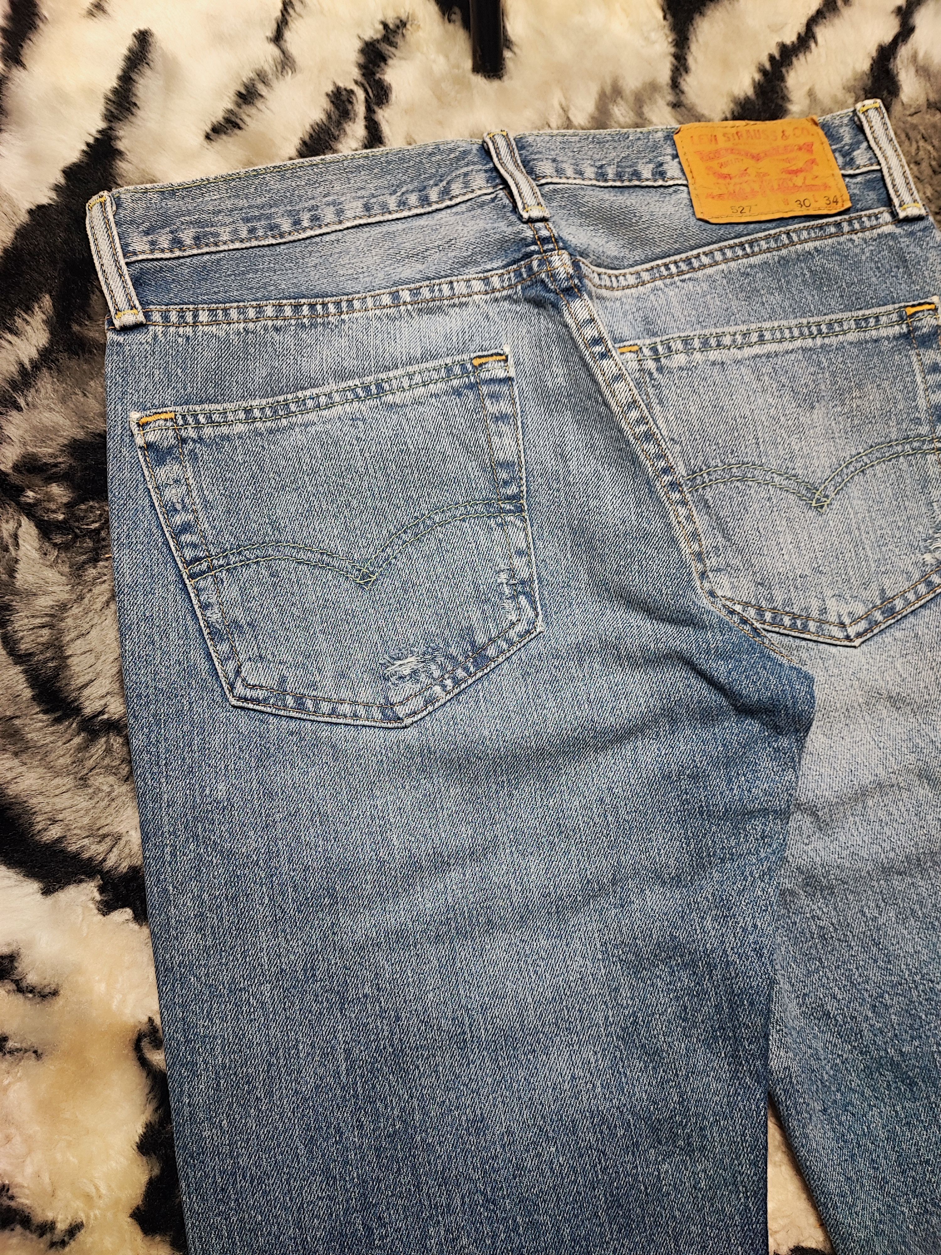 Levi's Levi's 527 Slim Bootcut Distressed Ripped Knee Flare 30X34 Size US 30 / EU 46 - 12 Thumbnail