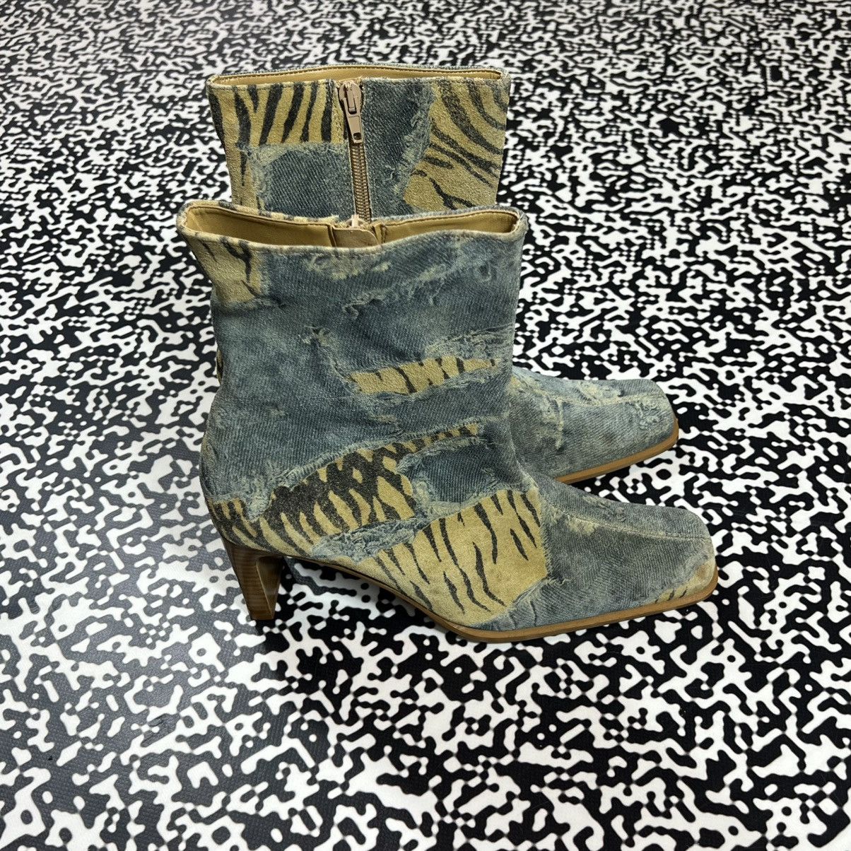 Japanese Brand Vintage Y2K Japanese Retro Cavalli Zebra Style Boots Size US 11 / IT 41 - 8 Thumbnail