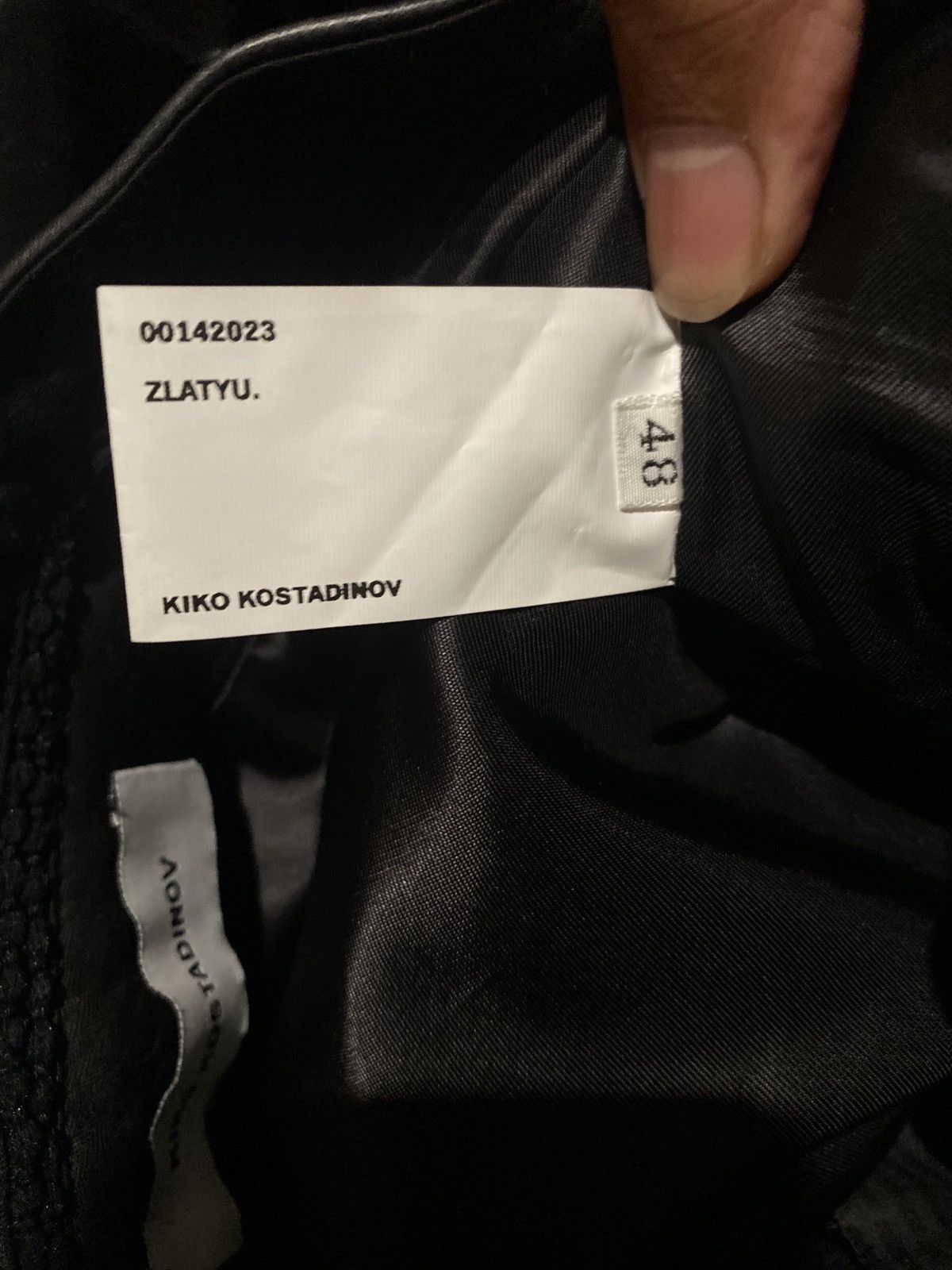 Kiko Kostadinov Ria Trousers in Black Bovine Leather Size US 32 / EU 48 - 5 Thumbnail