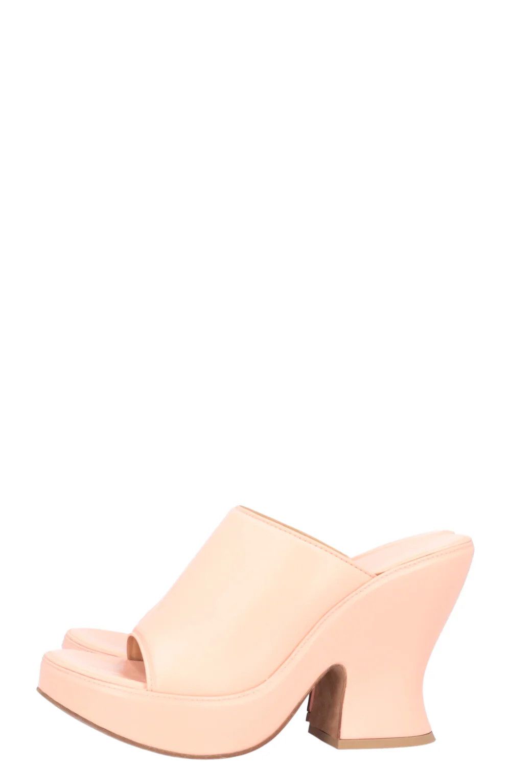 Bottega Veneta o1y0725 Mules in Salmon Pink Size US 8.5 / IT 38.5 - 2 Thumbnail